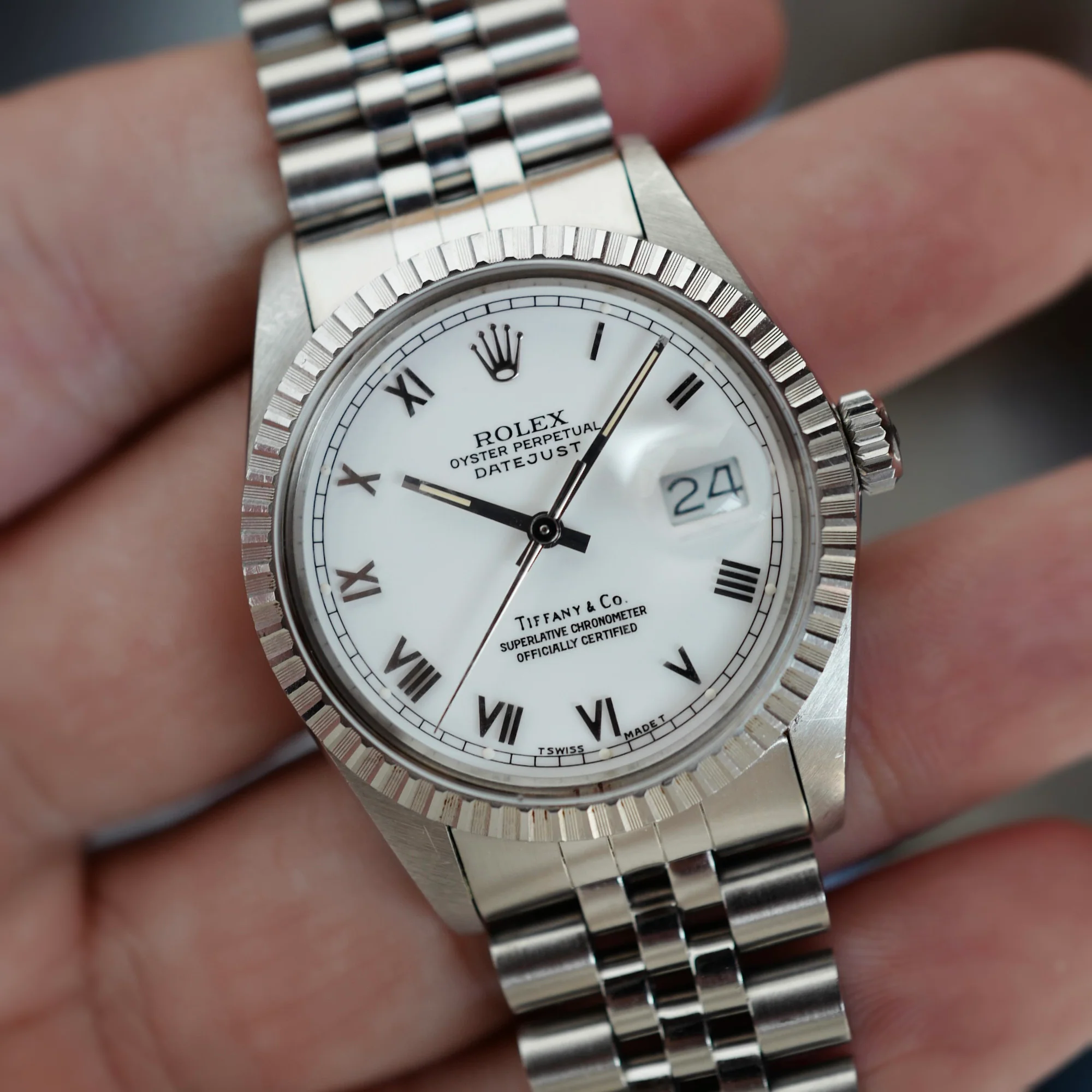 Rolex Steel Datejust Ref. 16030 Retailed by Tiffany & Co. - Image 4