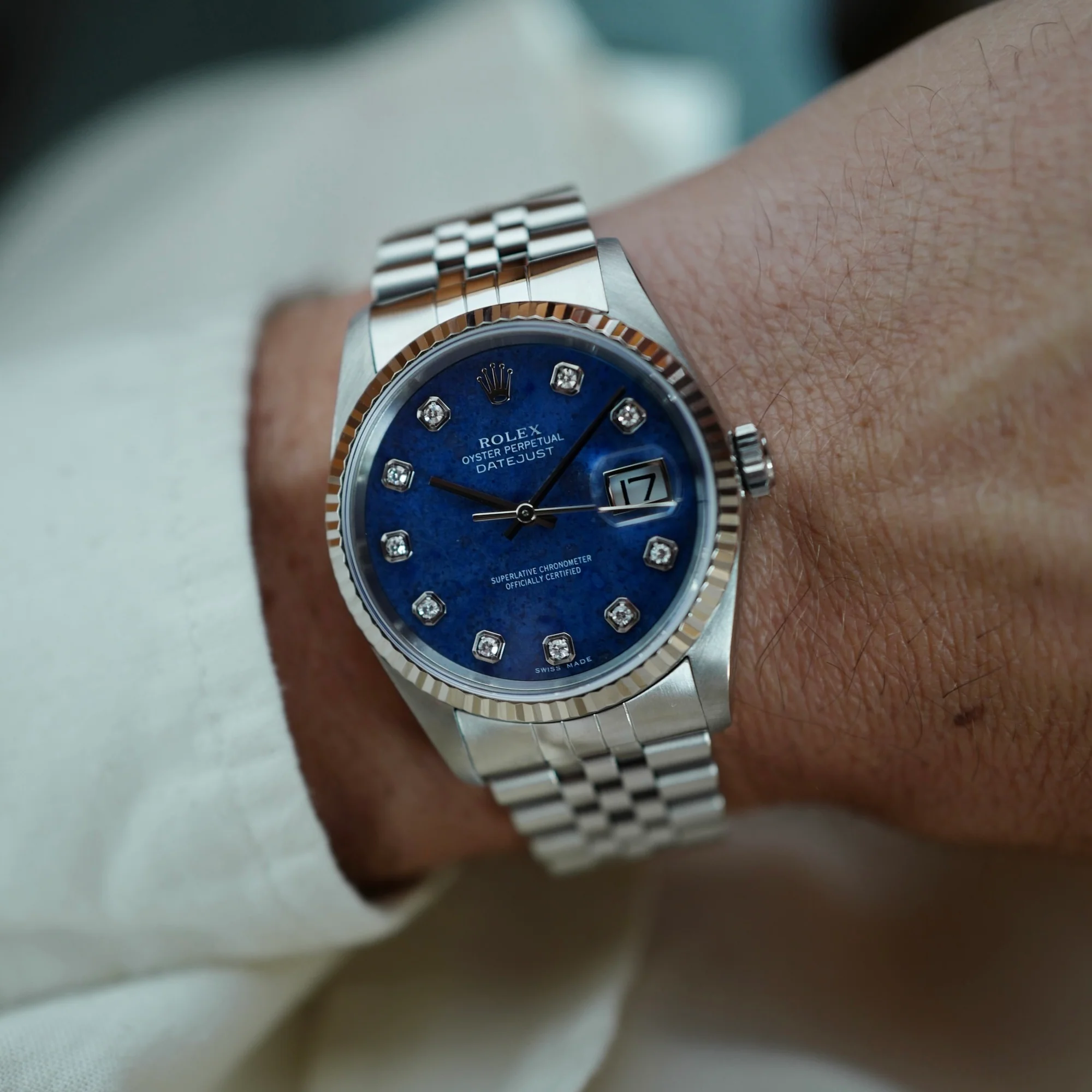 Rolex Steel Datejust Ref. 16234 with Sodalite Dial - Image 3