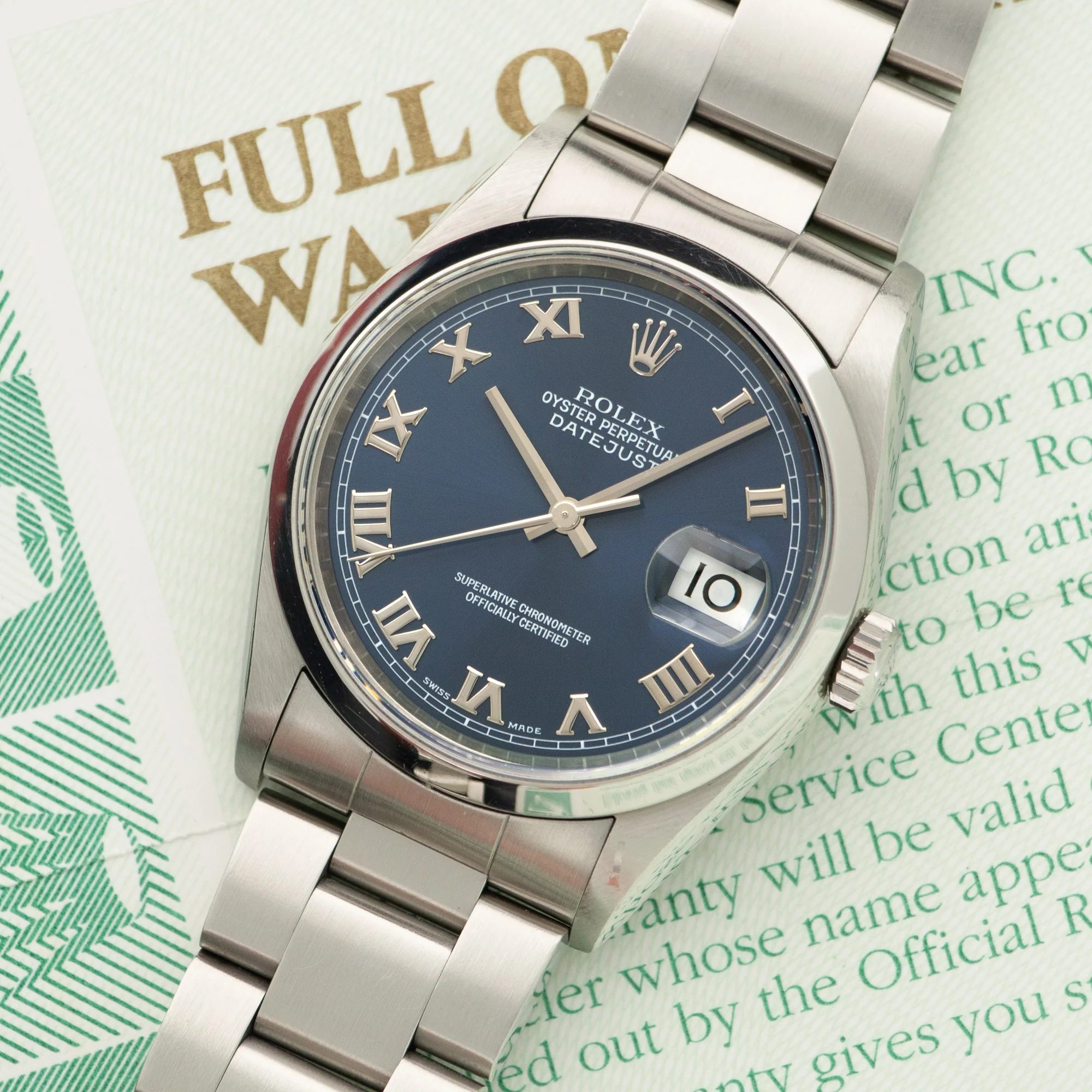 Rolex Steel Datejust Watch Ref. 16200 - Image 2