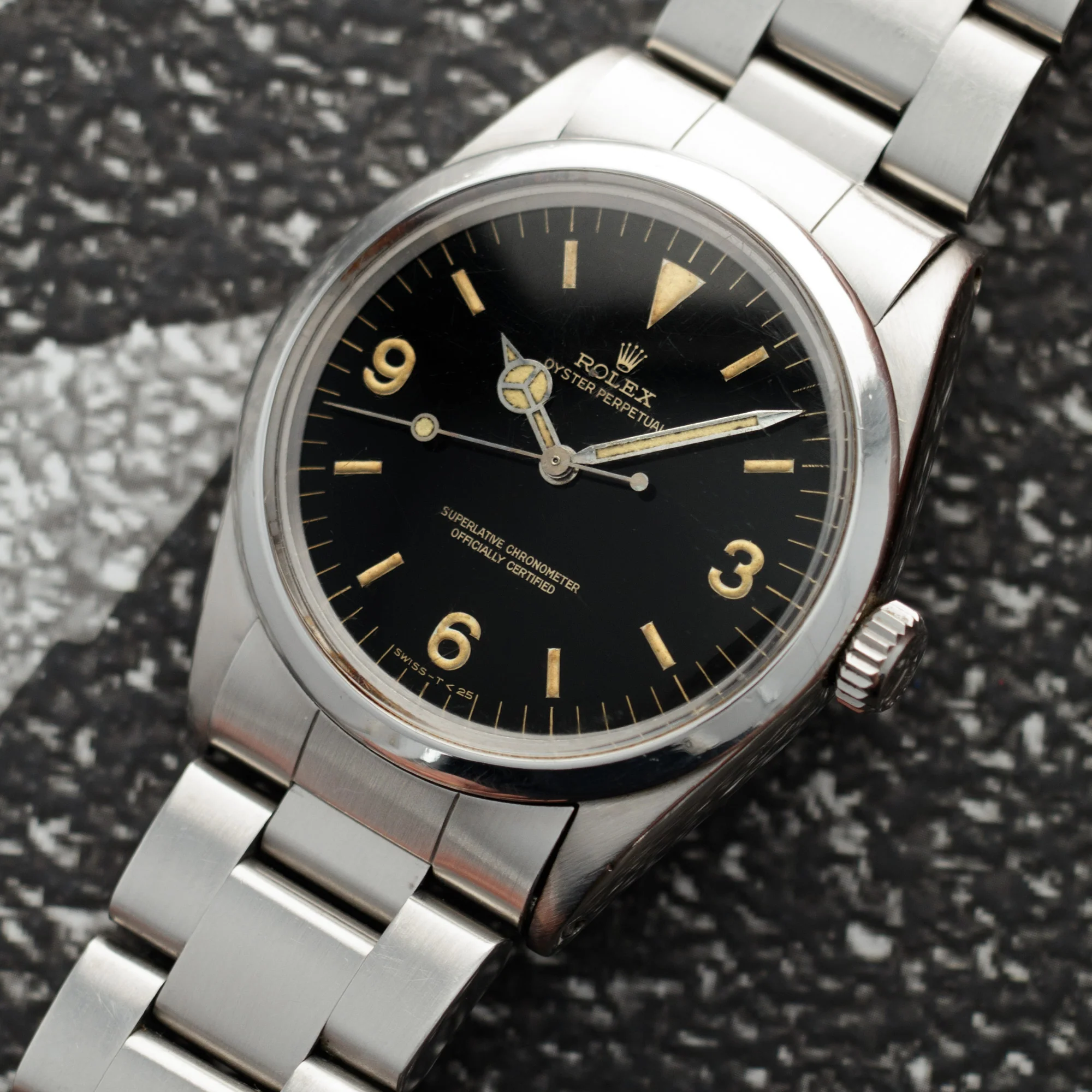 Rolex Steel Gilt Dial Explorer Ref. 1016 - Image 2