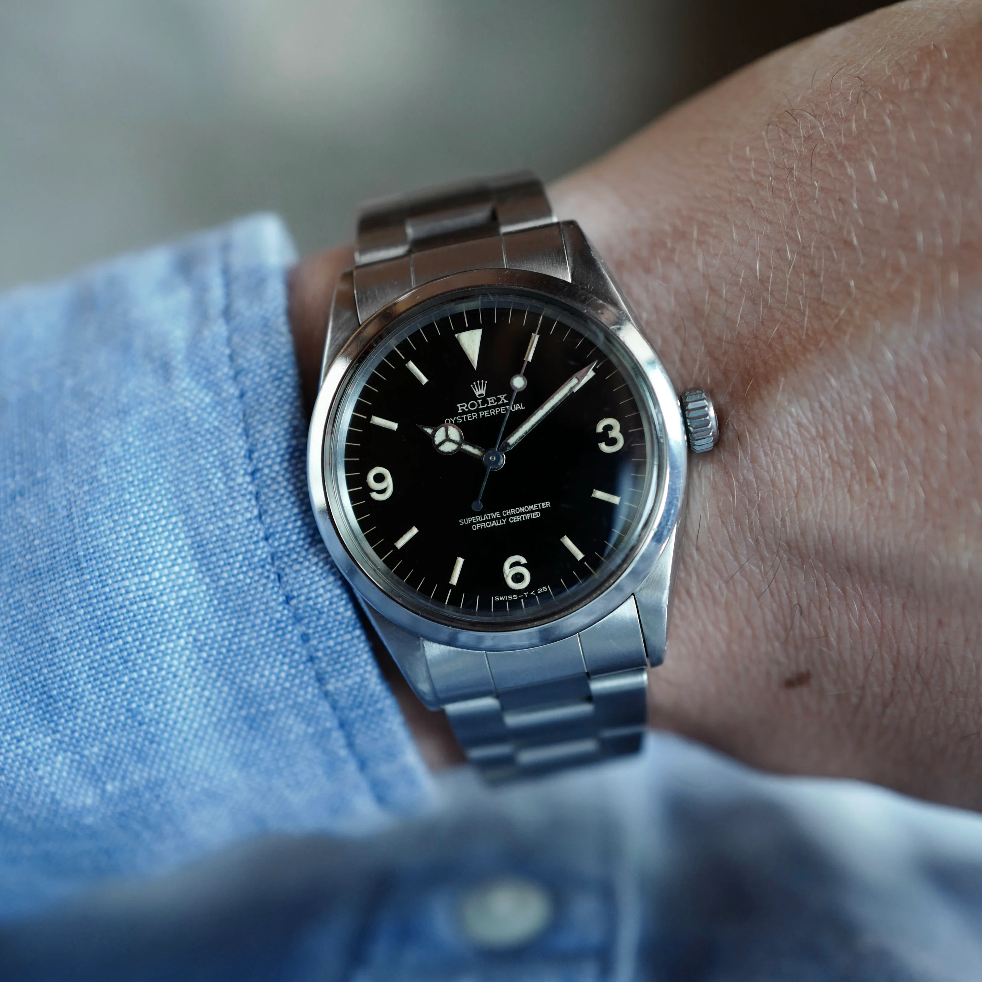 Rolex Steel Gilt Dial Explorer Ref. 1016 - Image 5