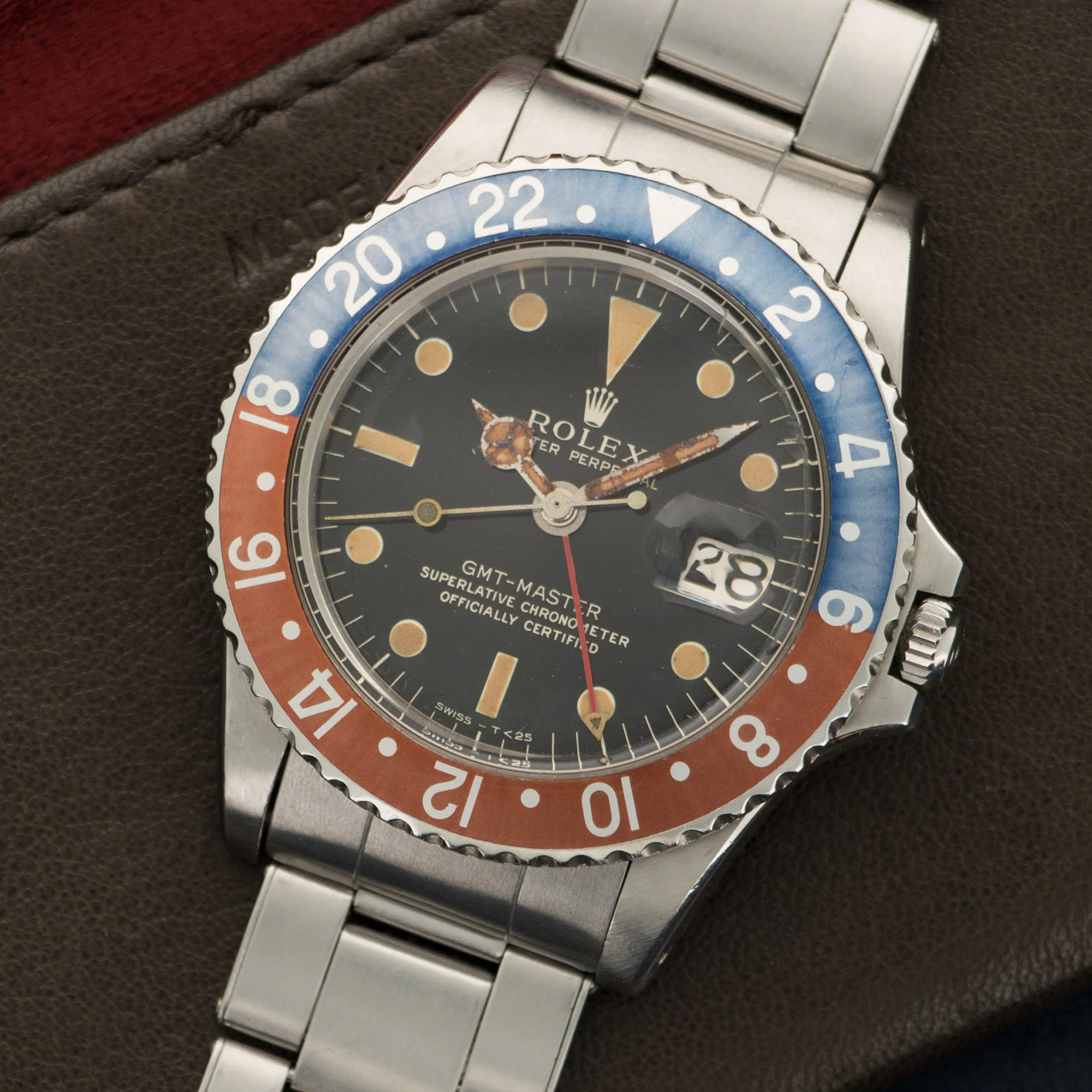 Rolex Steel GMT-Master Gilt Dial Watch Ref. 1675 - Image 2