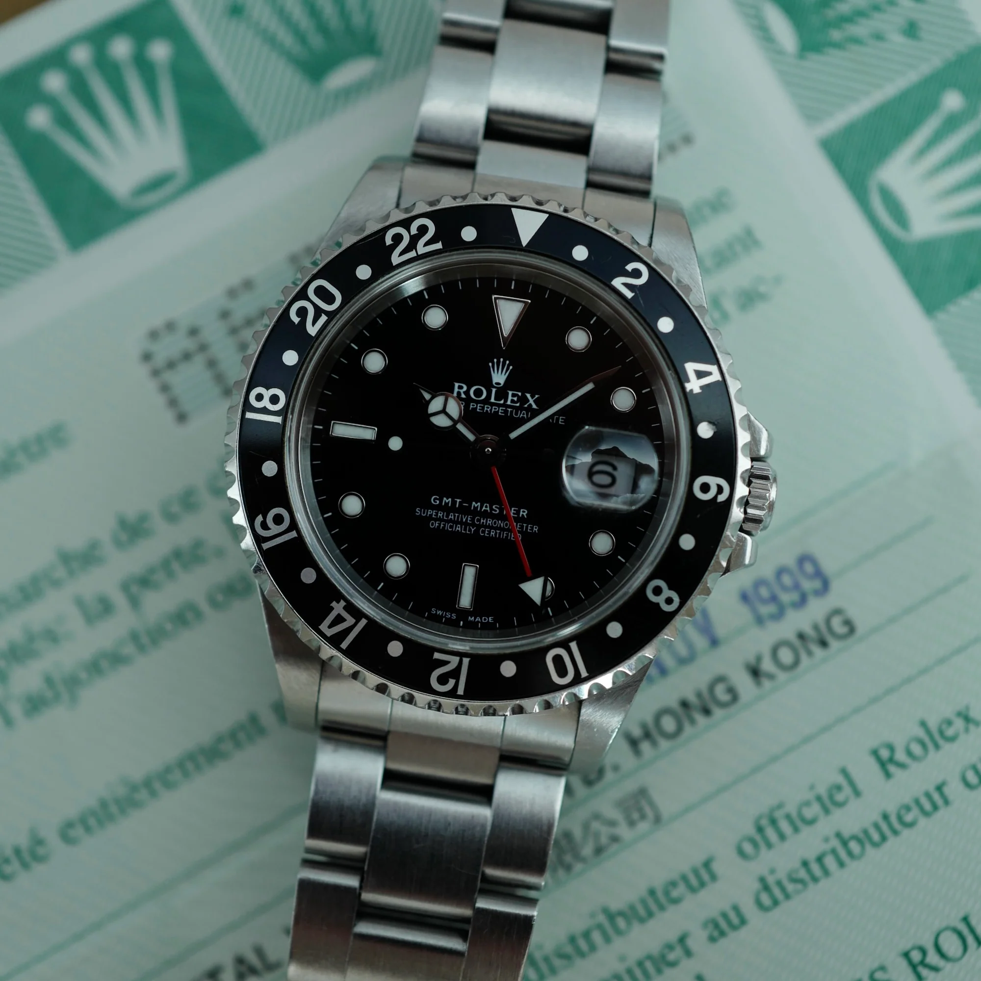 Rolex Steel GMT Master Ref. 16700 with Punched Papers - Image 3