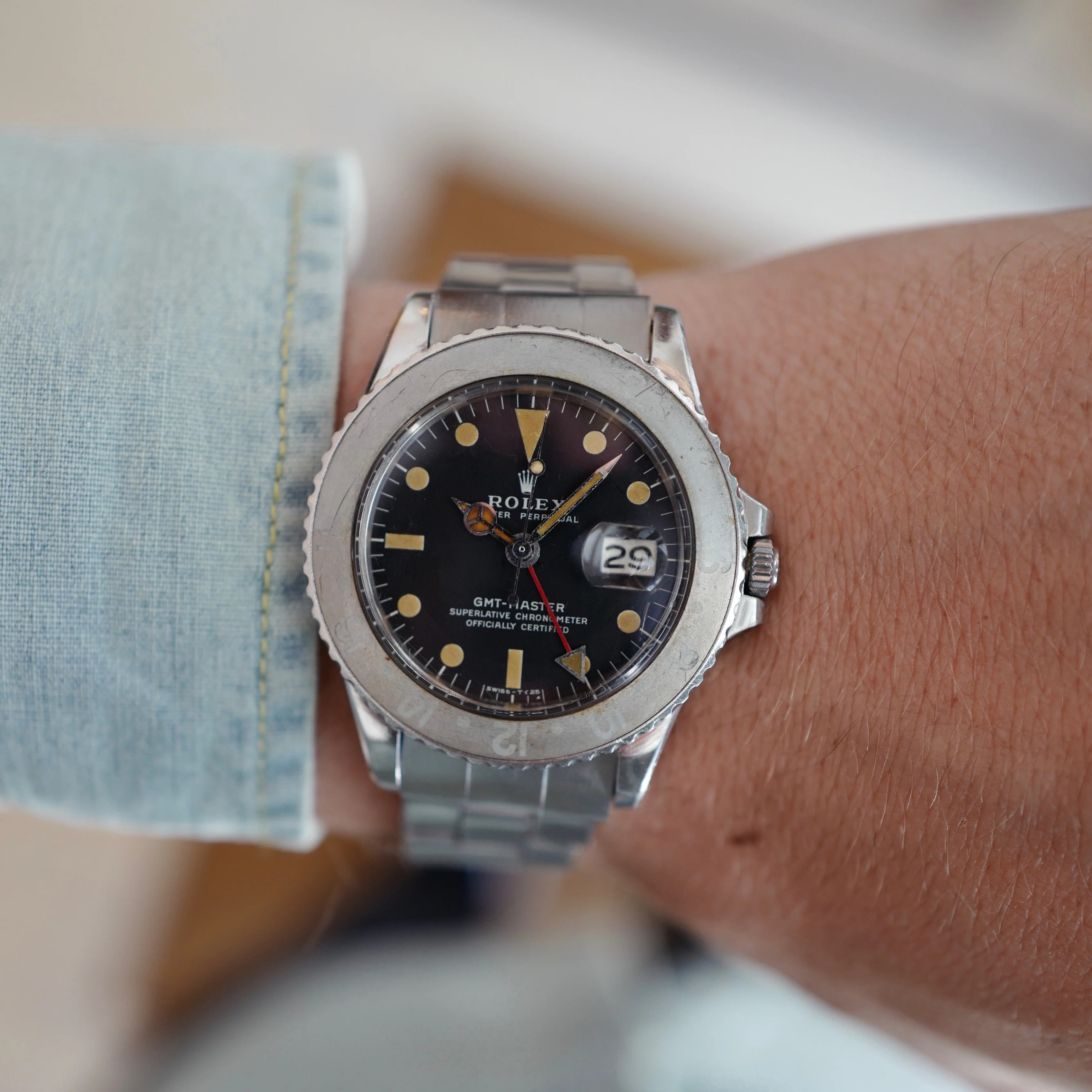 Rolex Steel GMT-Master Watch Ref. 1675 - Image 7