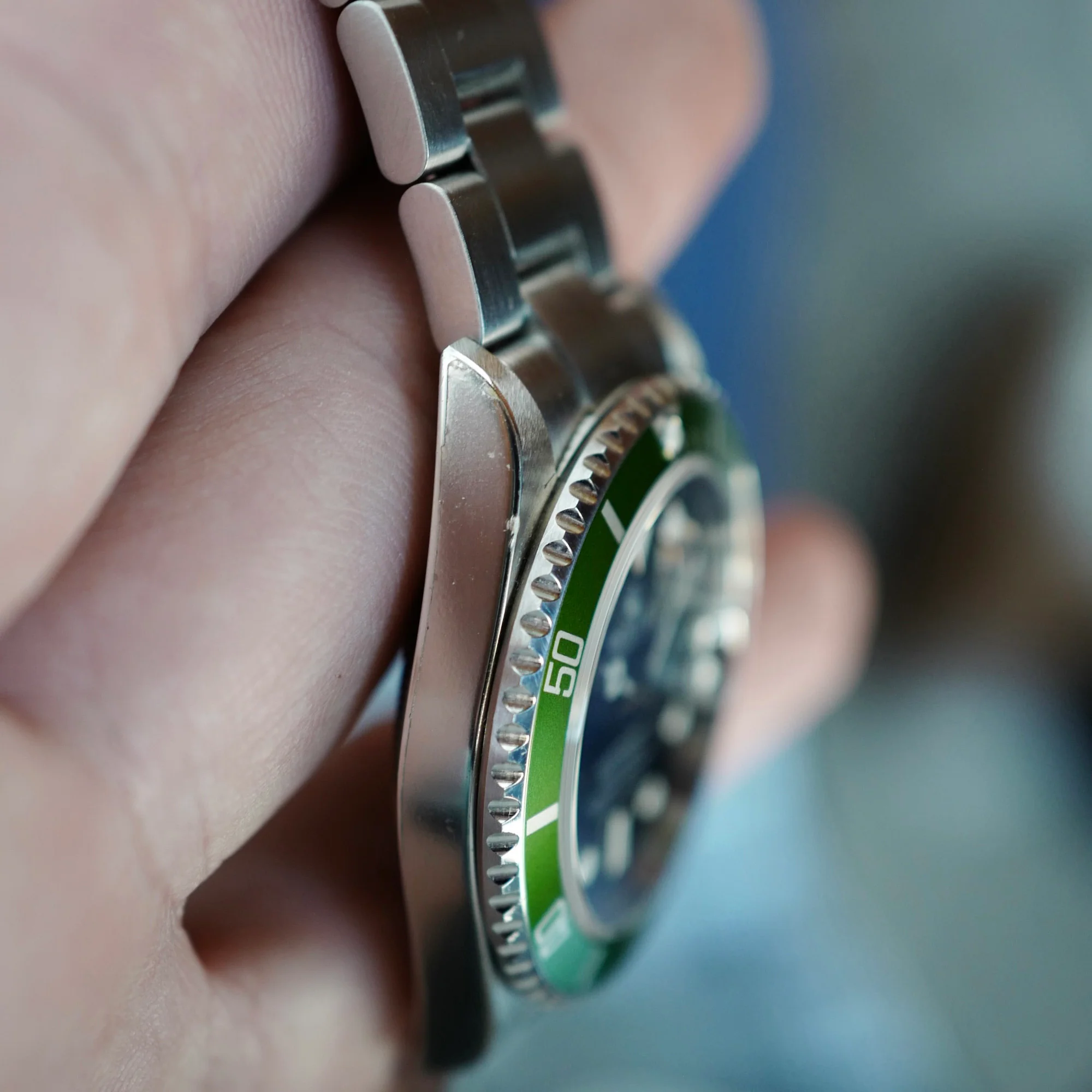 Rolex Steel Kermit Submariner Ref. 16610LV in NOS Condition with Y Serial (New Arrival) - Image 3