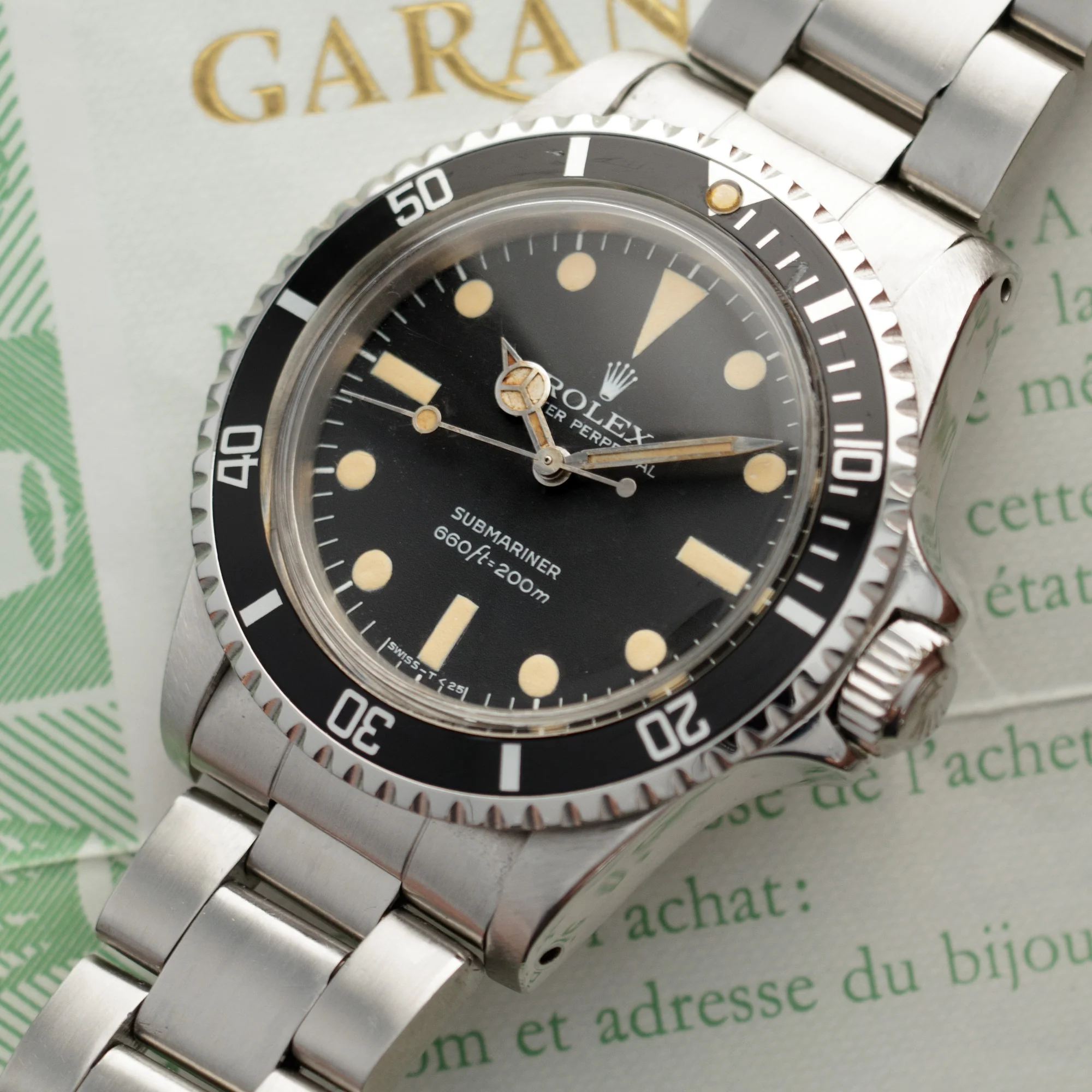 Rolex Steel Maxi Dial Submariner Ref. 5513 with Original Warranty - Image 2
