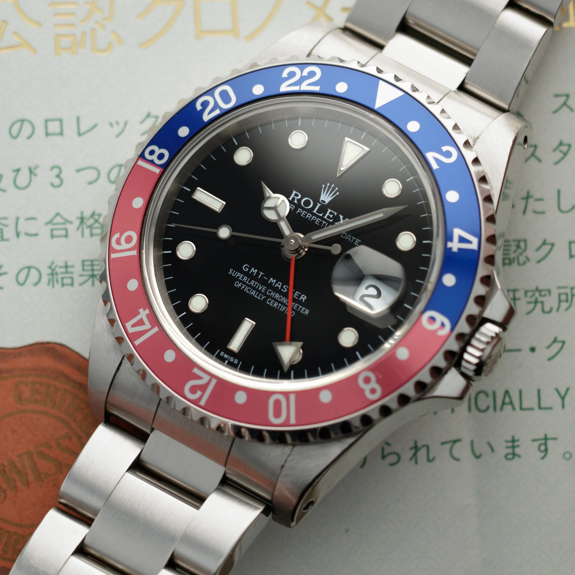 Rolex Steel Pepsi GMT-Master Ref. 16700 with Original Warranty - Image 2