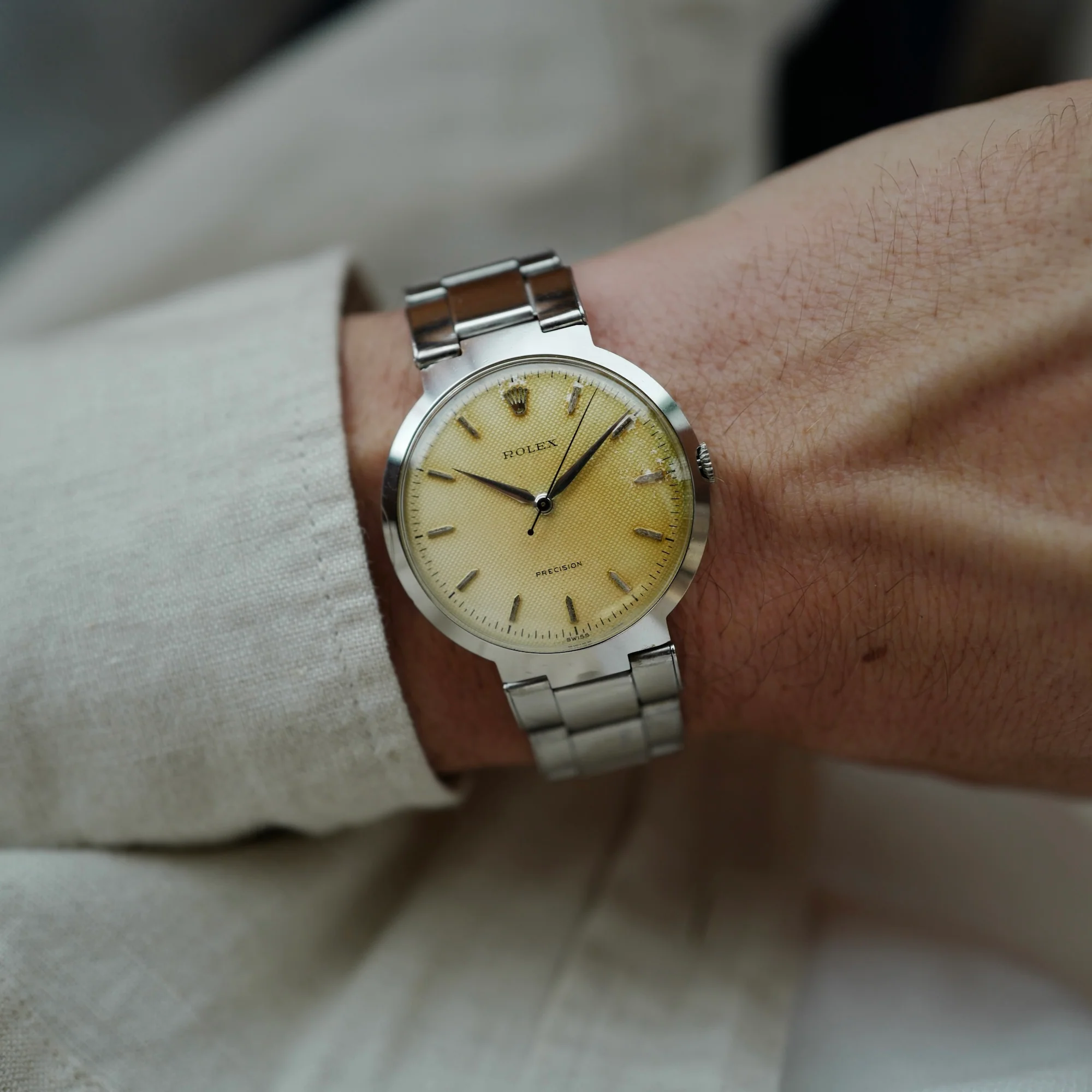 Rolex Steel Precision UFO Ref. 9083 with Honeycomb Dial - Image 3