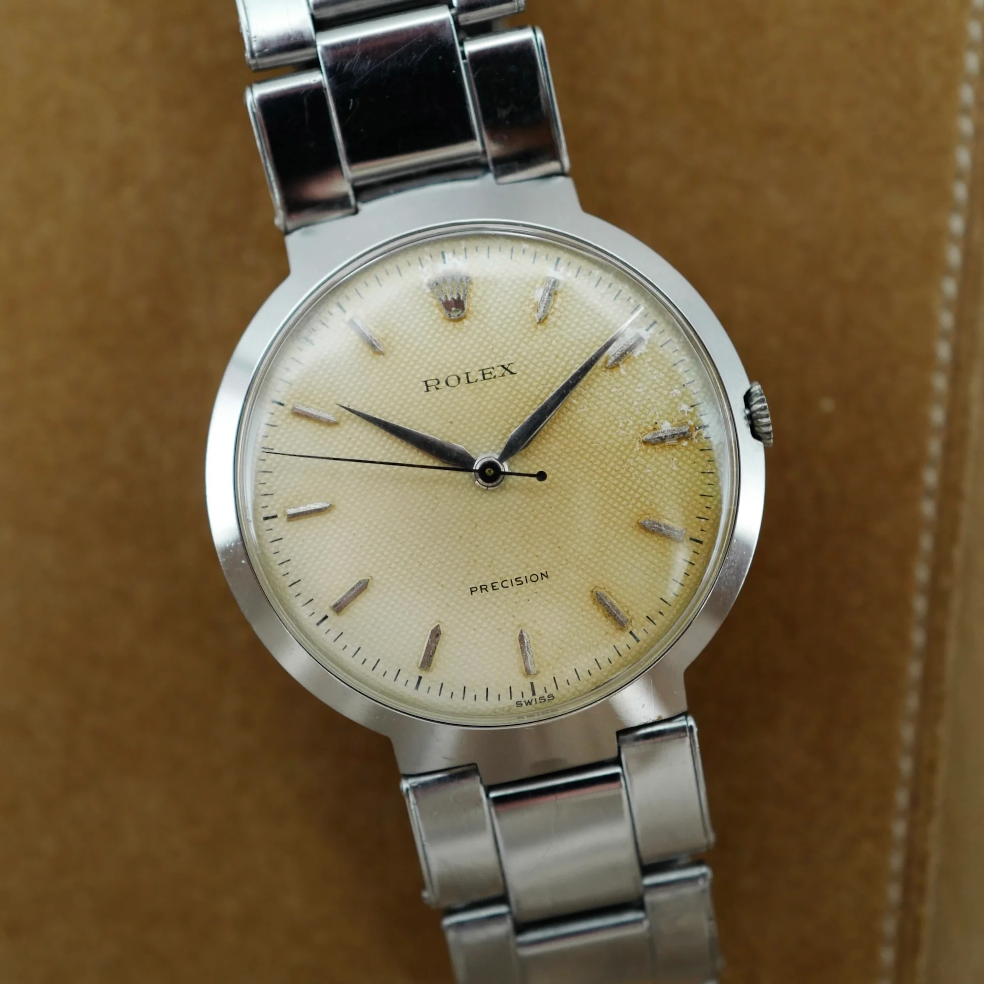 Rolex Steel Precision UFO Ref. 9083 with Honeycomb Dial - Image 4