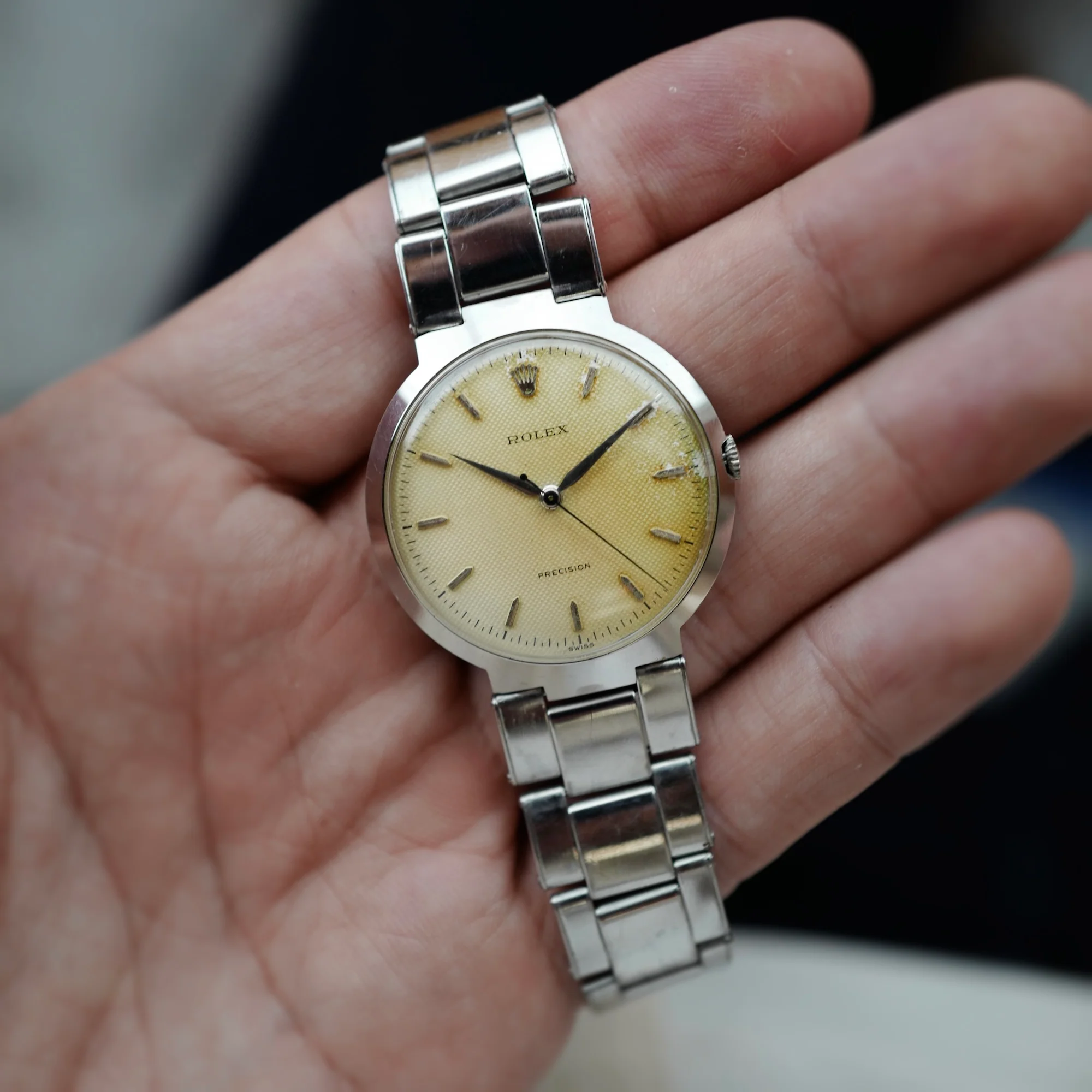 Rolex Steel Precision UFO Ref. 9083 with Honeycomb Dial - Image 6