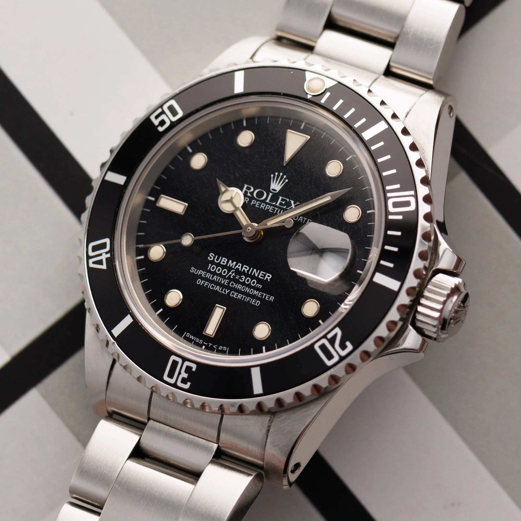 Rolex Steel Submariner Ref. 168000 with Spider Dial - Image 2