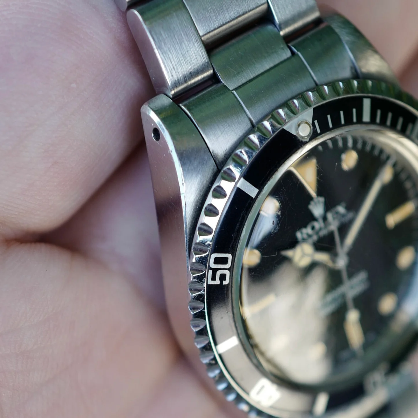 Rolex Steel Submariner Ref. 5513 with Nice Patina, Circa 1984 (New Arrival) - Image 5
