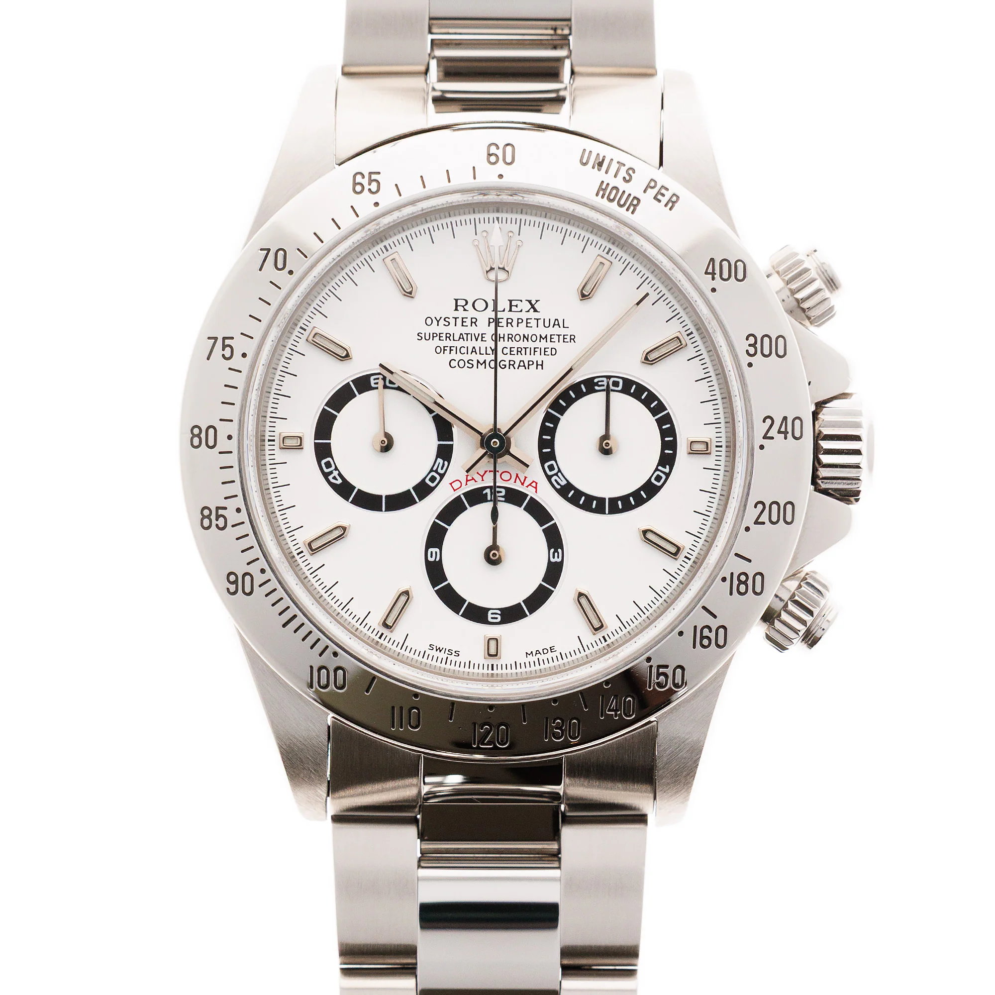 Rolex Steel Zenith Daytona Ref. 16520 with Original Warranty
