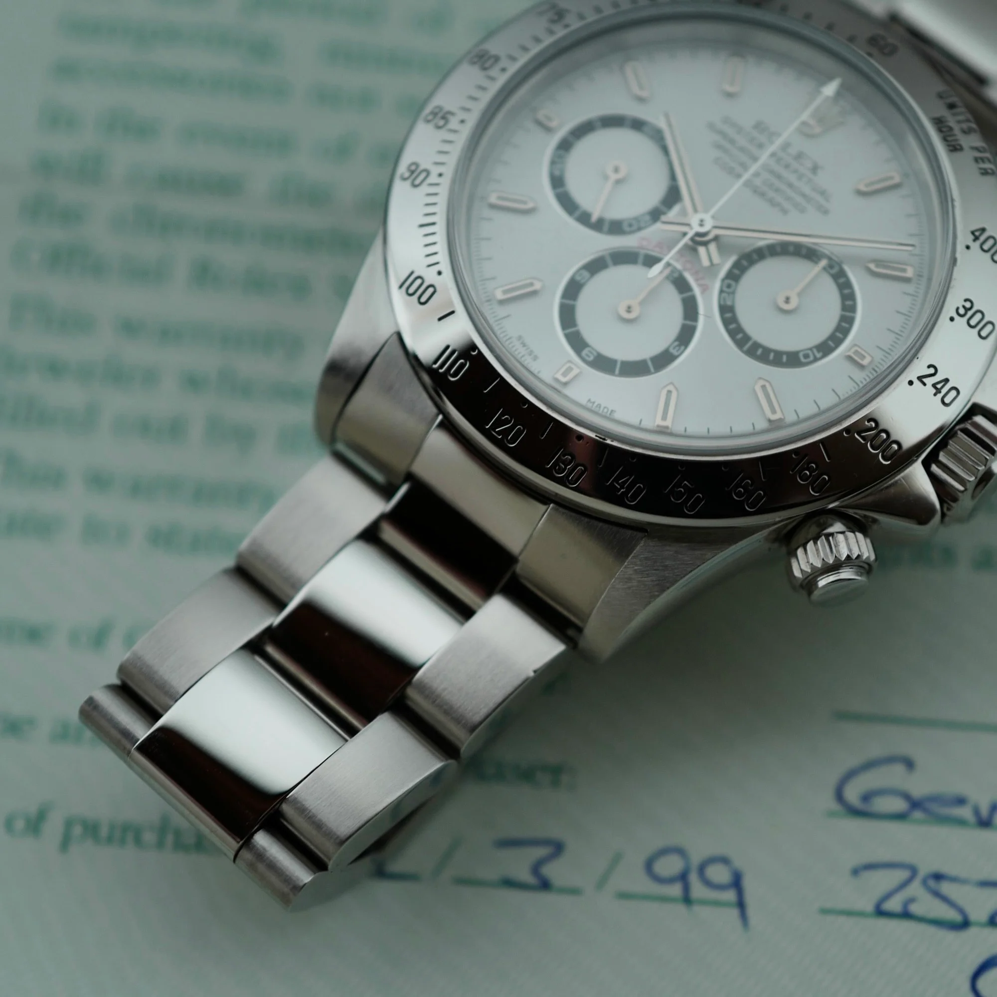 Rolex Steel Zenith Daytona Ref. 16520 with Original Warranty - Image 3