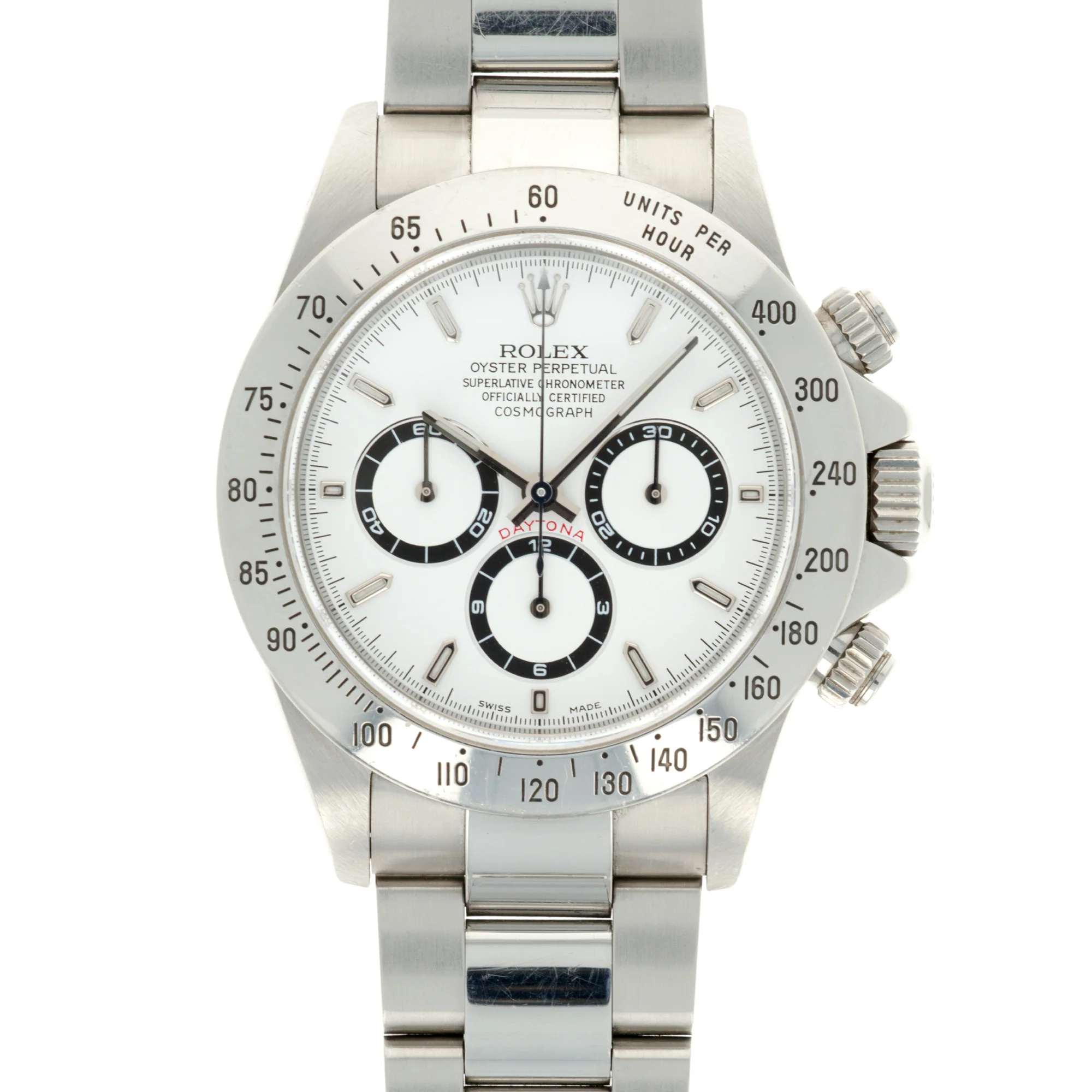 Rolex Steel Zenith Daytona Ref. 16520 with Original Warranty Paper