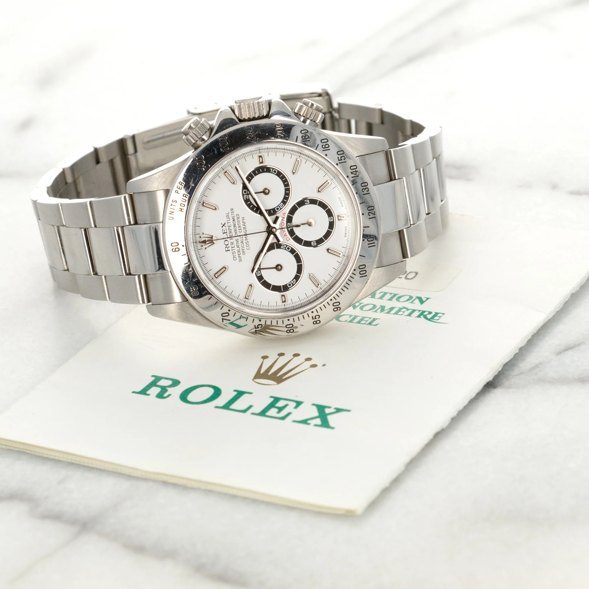 Rolex Steel Zenith Daytona Ref. 16520 with Original Warranty Paper - Image 5