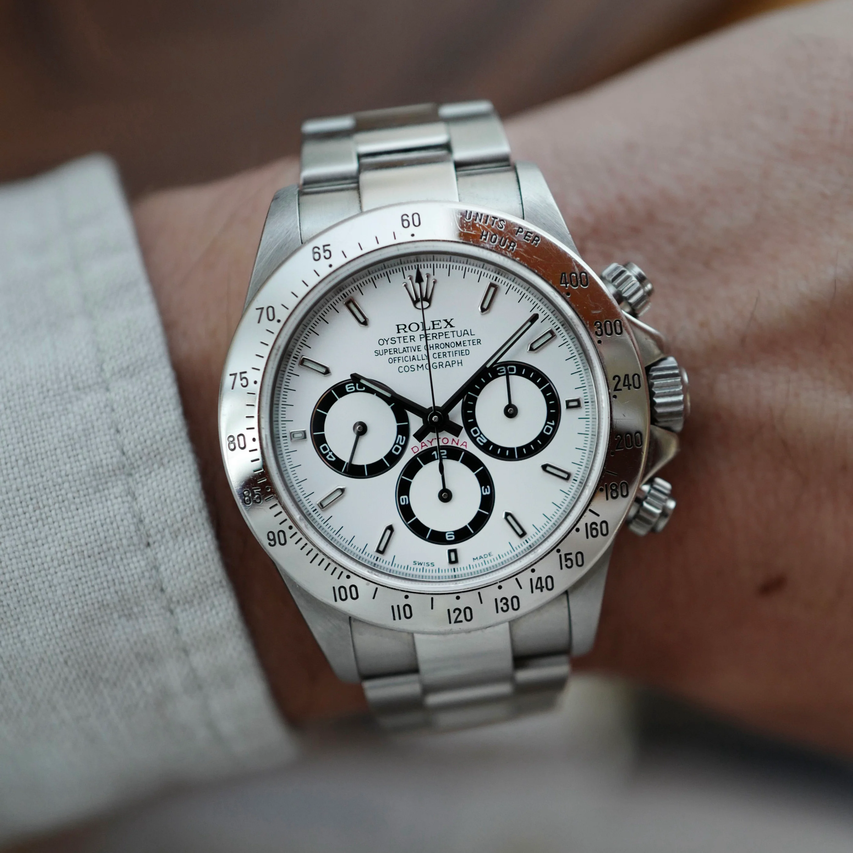 Rolex Steel Zenith Daytona Ref. 16520 with Original Warranty Paper - Image 6