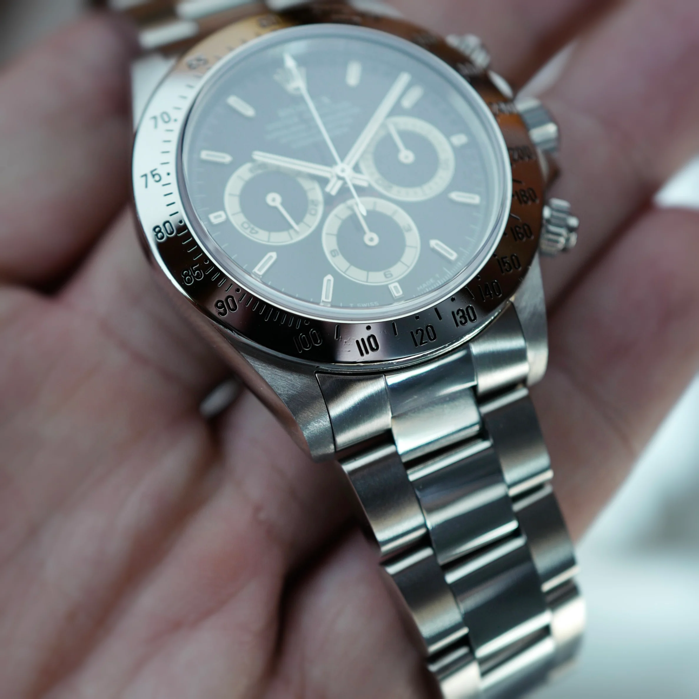 Rolex Steel Zenith Daytona Ref. 16520 with U-Serial and Tan Subdials - Image 6