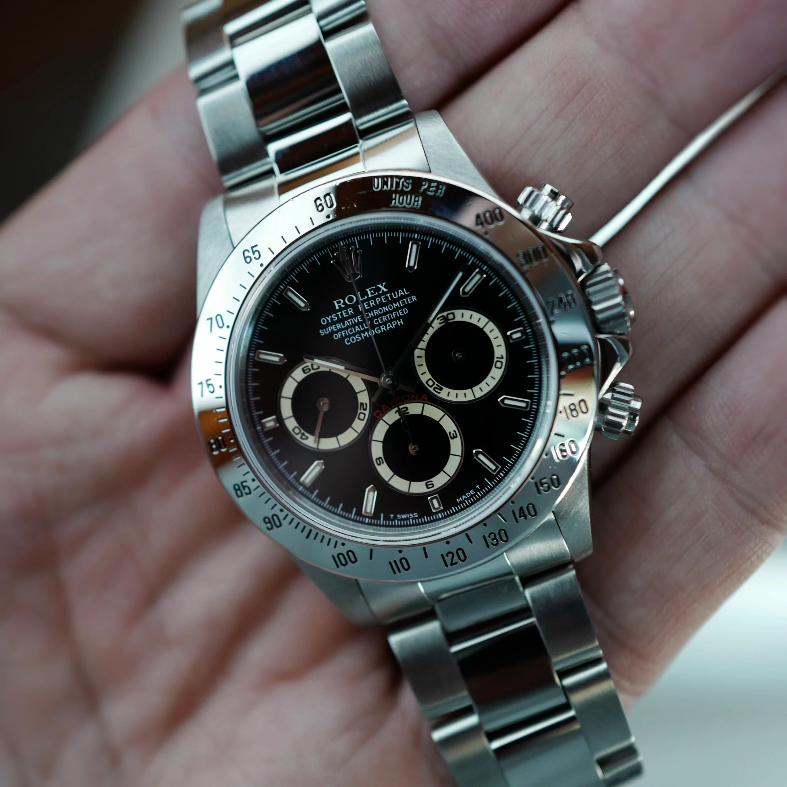 Rolex Steel Zenith Daytona Ref. 16520 with U-Serial and Tan Subdials - Image 7