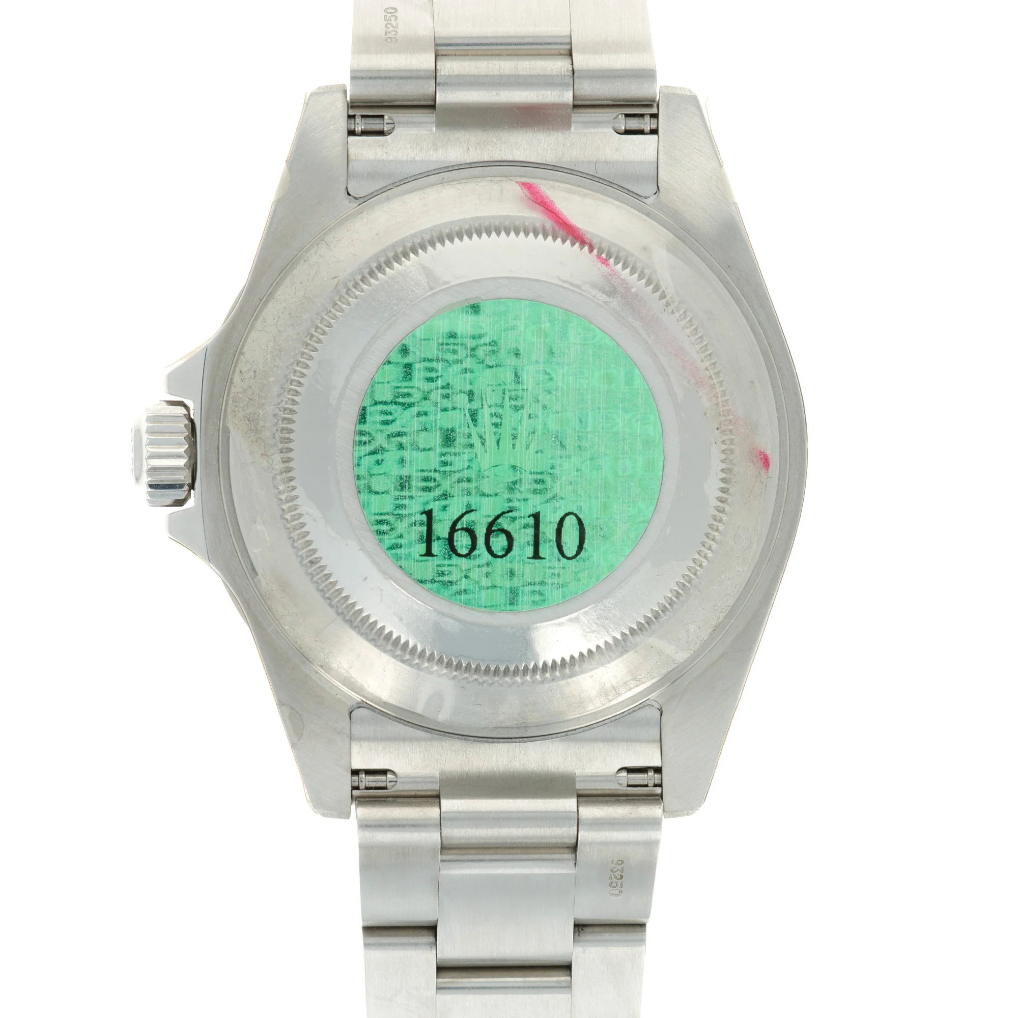 Rolex Anniversary Flat Four Submariner Ref. 16610, with Original Box and Papers New Old Stock - Image 7