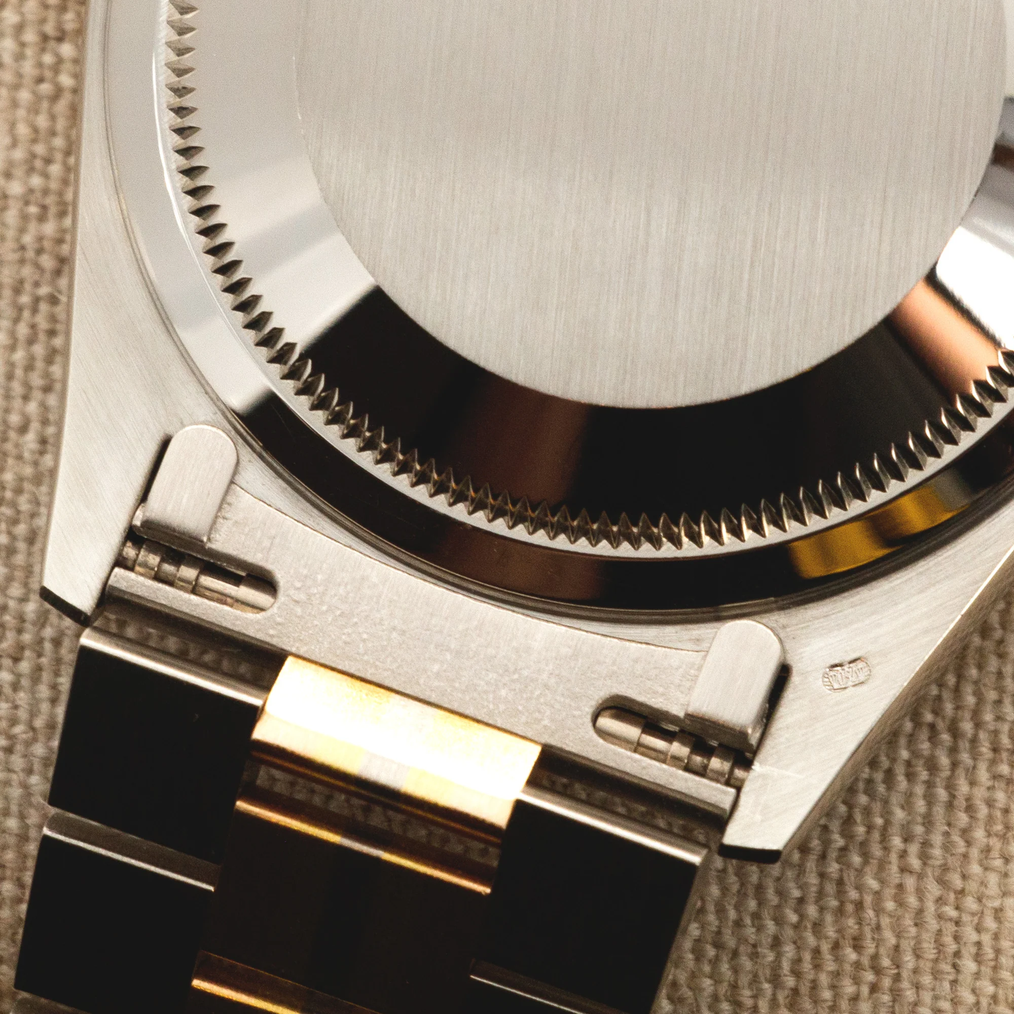 Rolex Tridor Day-Date Ref. 18239 with Mother of Pearl and Baguette Diamond Dial - Image 6