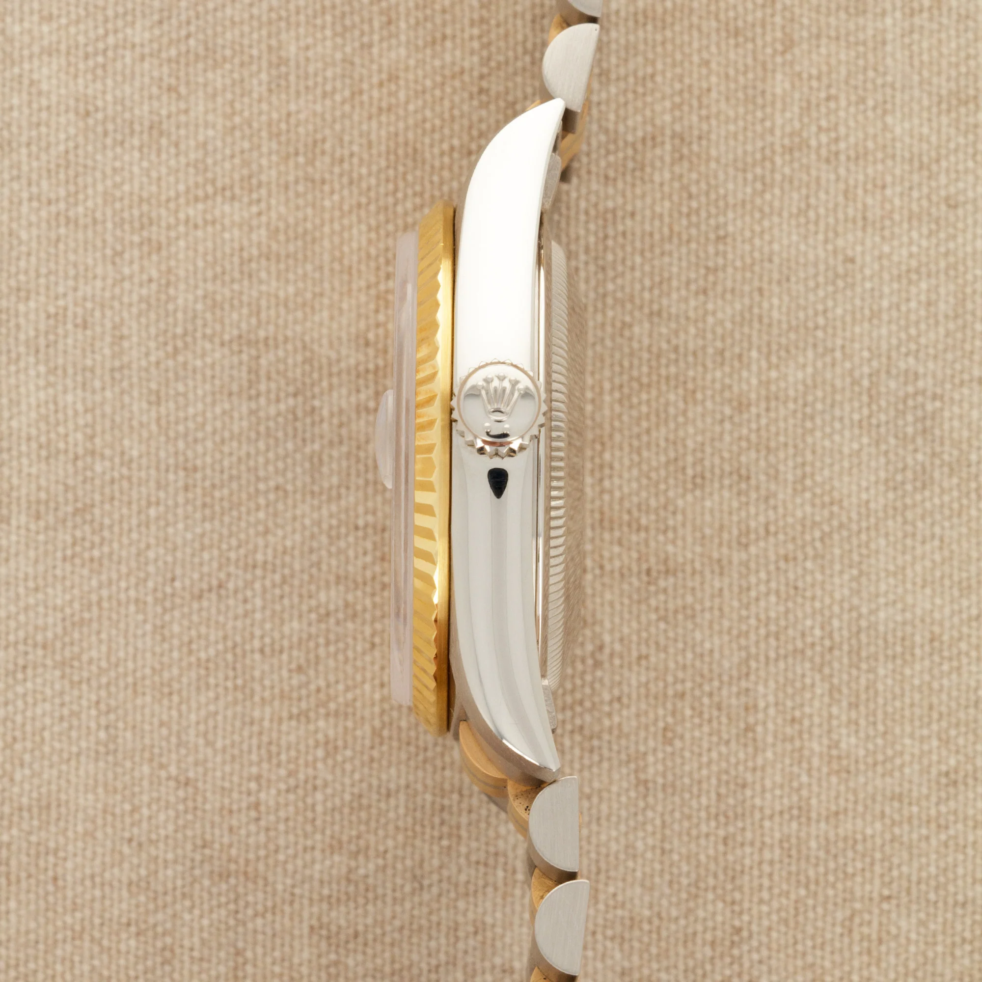 Rolex Tridor Day-Date Ref. 18239 with Mother of Pearl and Baguette Diamond Dial - Image 8