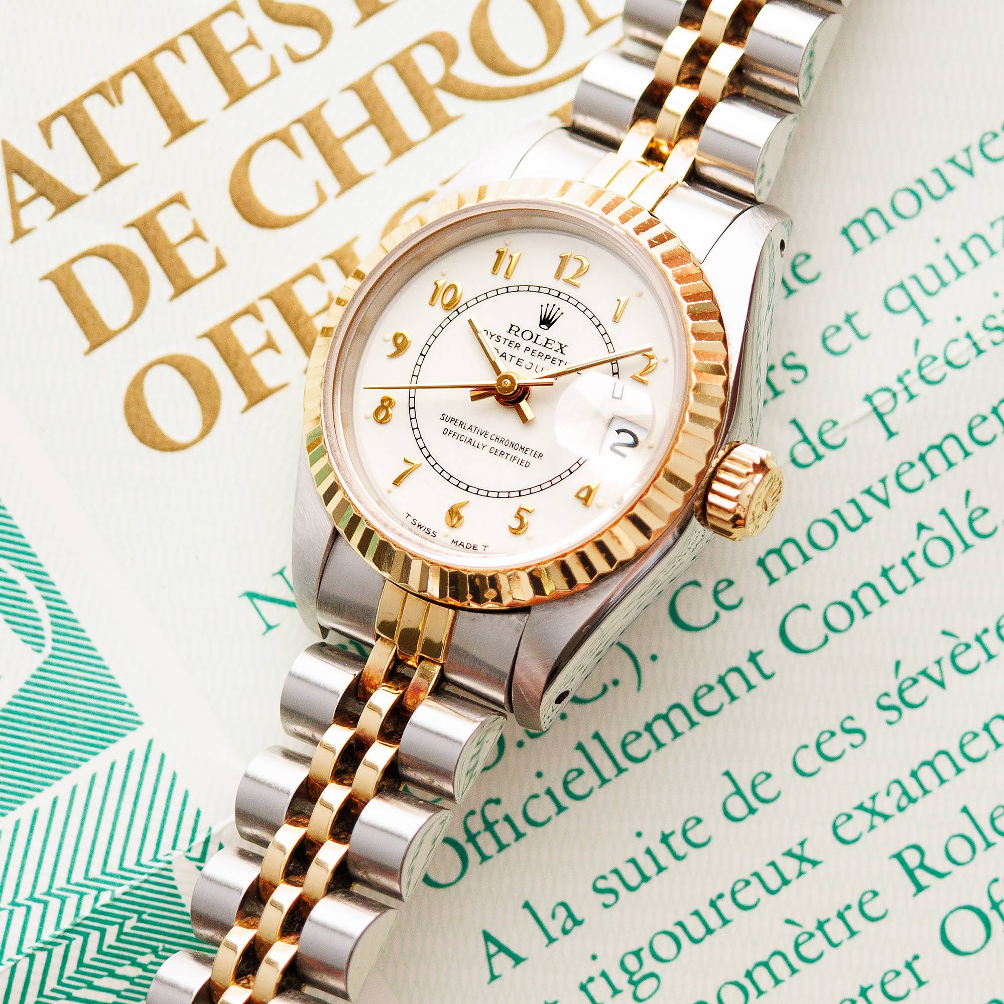 Rolex Two-Tone Datejust Ref. 69173 with Boiler Gauge Dial and Original Warranty - Image 2