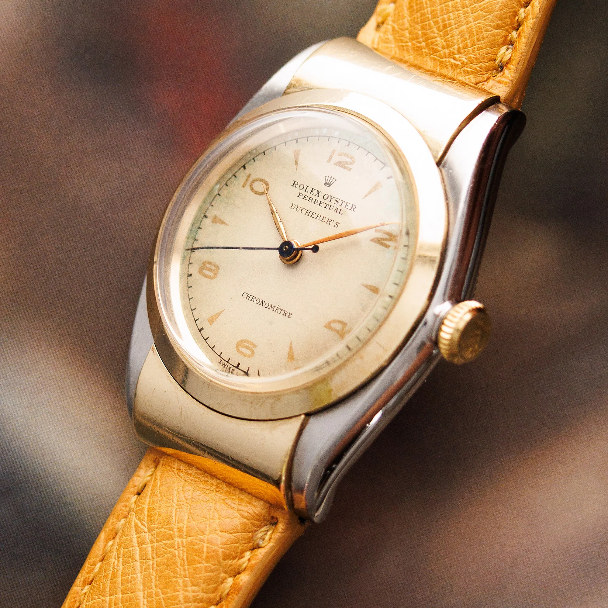 Rolex Two-Tone Oyster Perpetual Hooded Bubbleback Ref. 3065, Retailed by Bucherers - Image 2