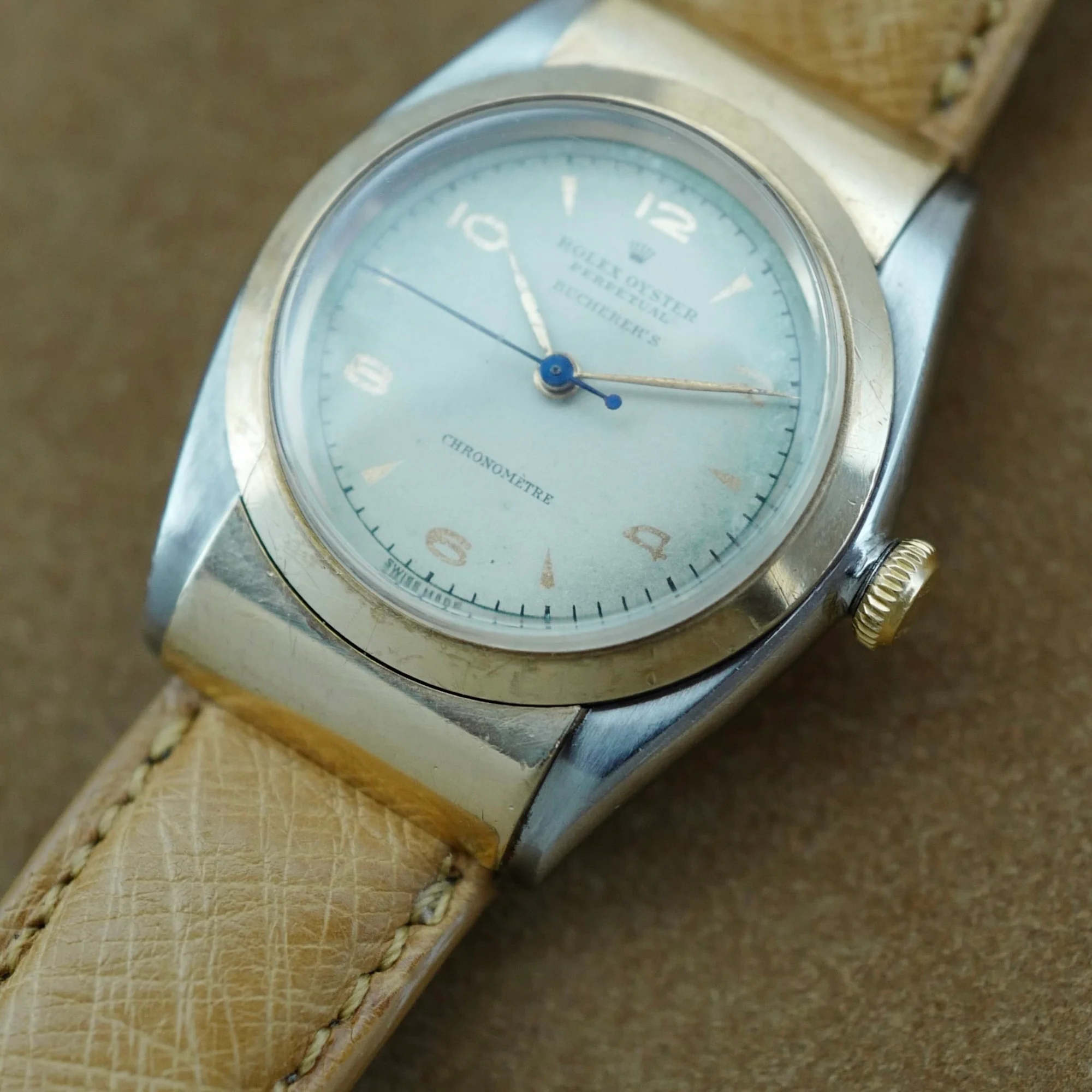 Rolex Two-Tone Oyster Perpetual Hooded Bubbleback Ref. 3065, Retailed by Bucherers - Image 8