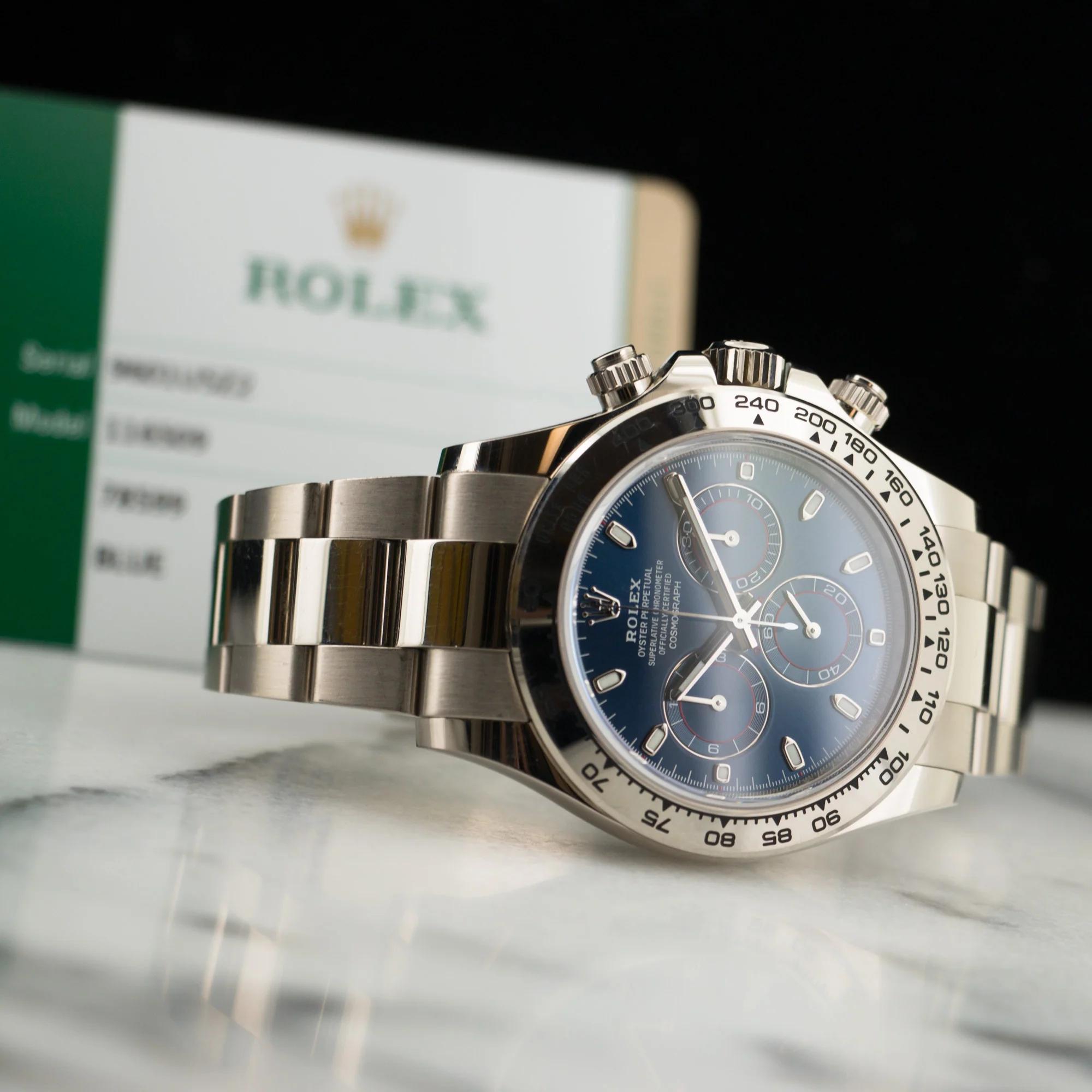 Rolex White Gold Cosmograph Daytona Watch Ref. 116509 - Image 7