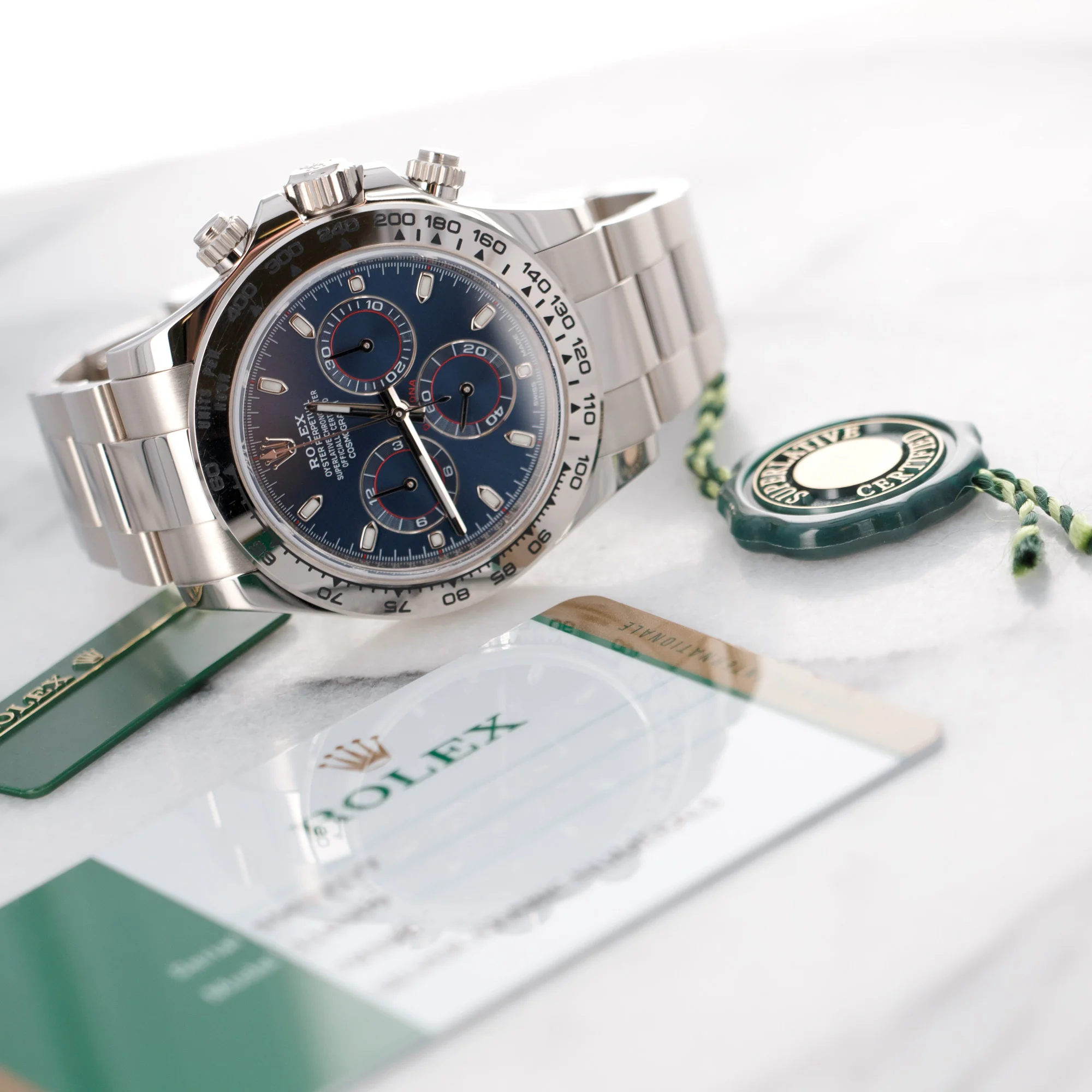 Rolex White Gold Cosmograph Daytona Watch Ref. 116509 - Image 7