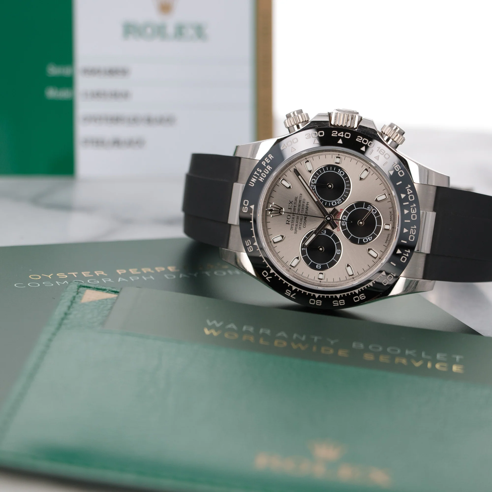 Rolex White Gold Cosmograph Daytona Watch Ref. 116519 - Image 6