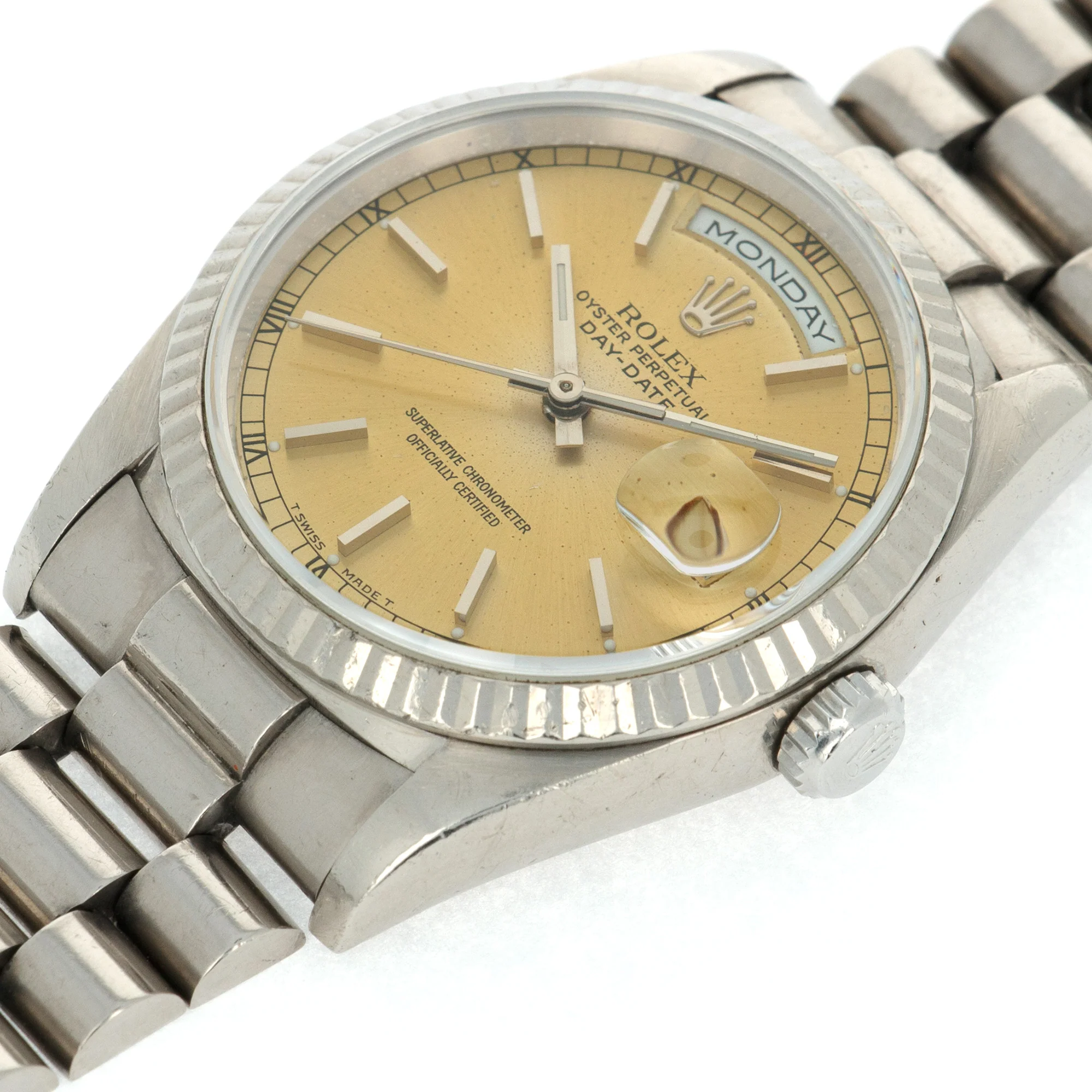 Rolex White Gold Day-Date 18239 - Image 4
