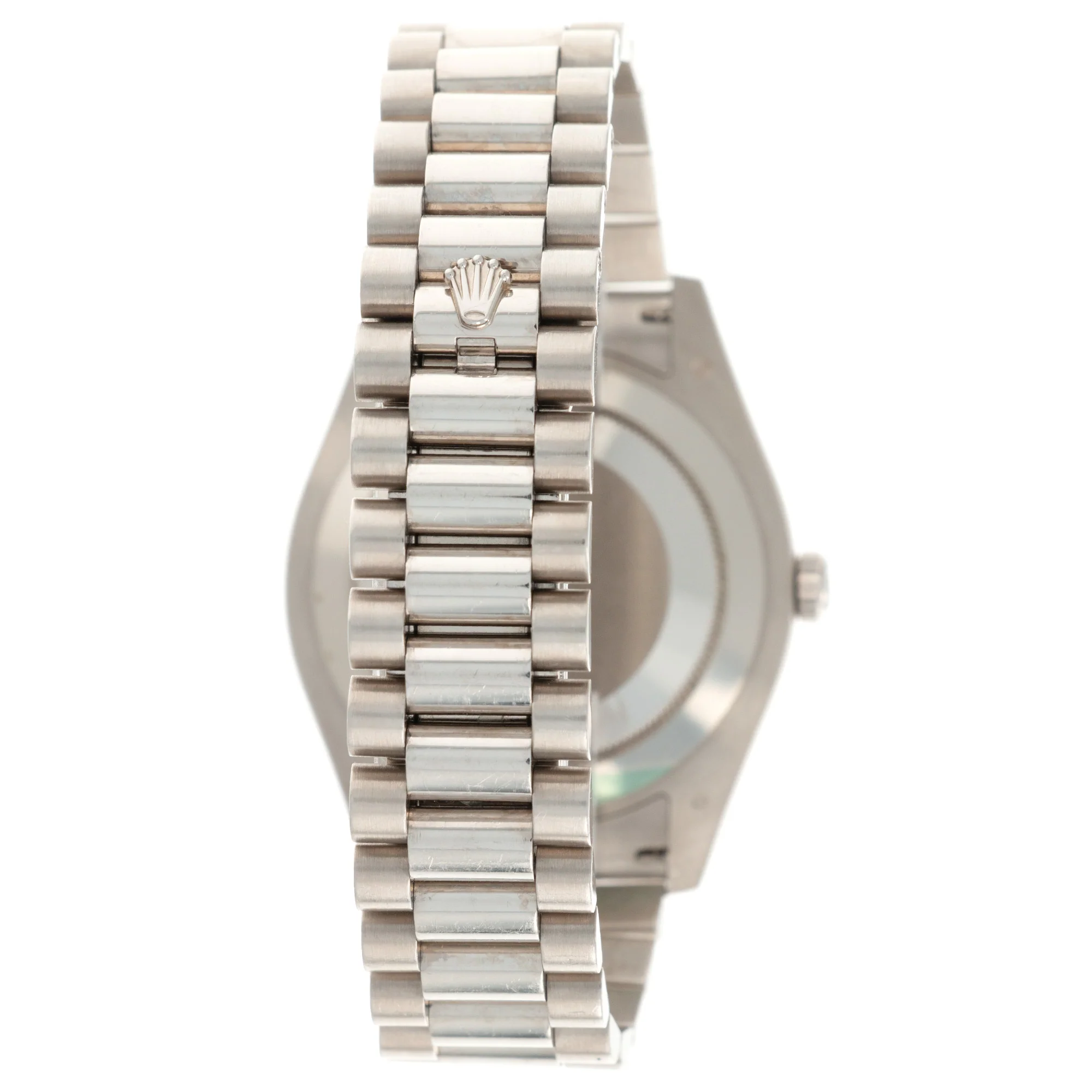 Rolex White Gold Day-Date Baguette Diamond Watch Ref. 218399 - Image 8