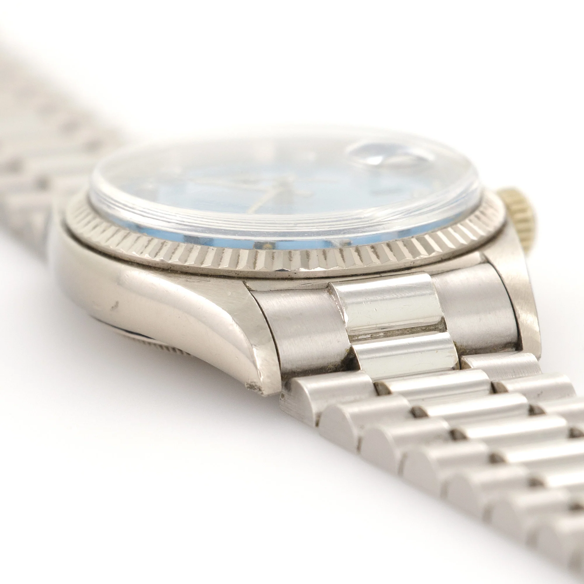 Rolex White Gold Day-Date Blue Stella Watch, Ref. 1803 - Image 3