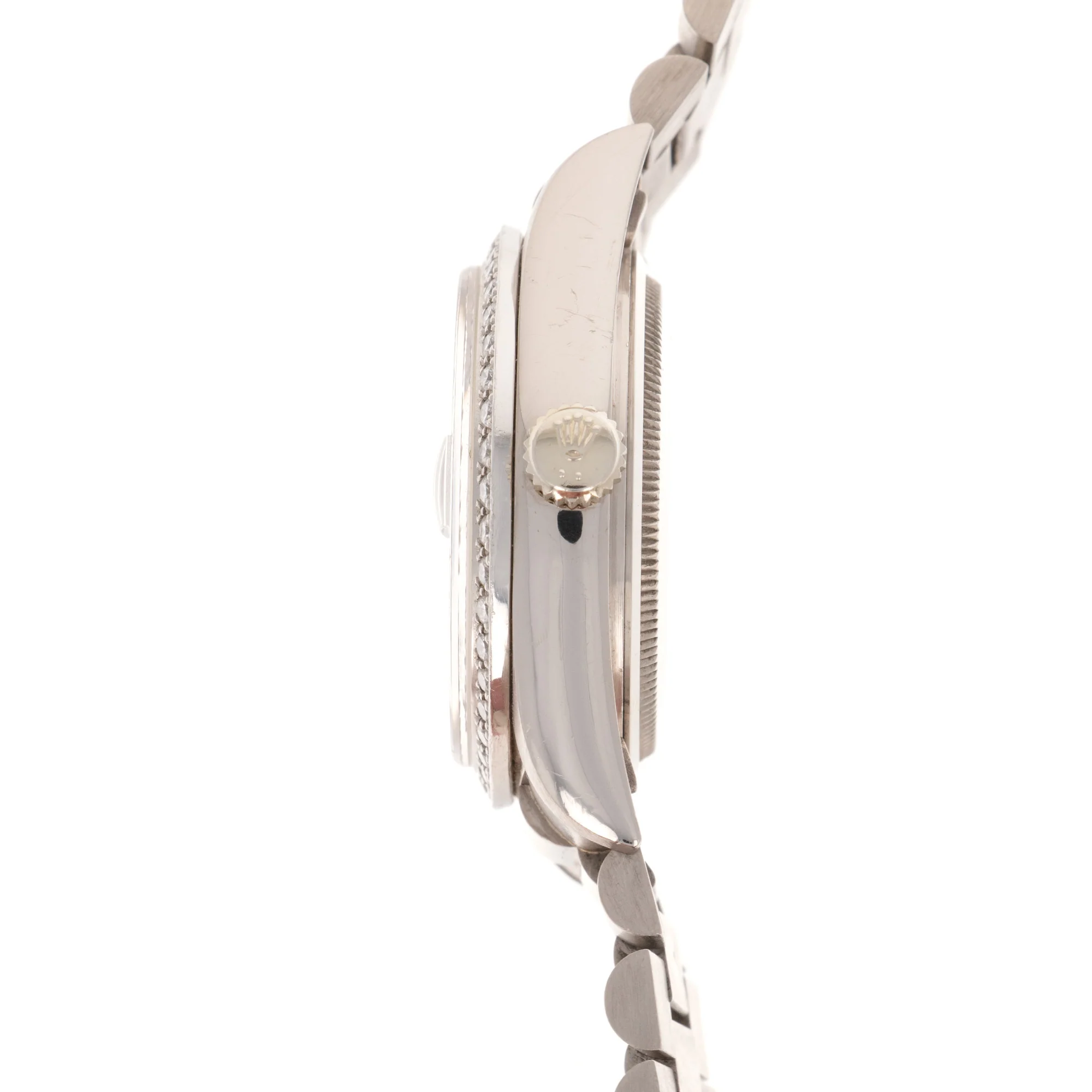 Rolex White Gold Day-Date Diamond Watch Ref. 18049 - Image 4