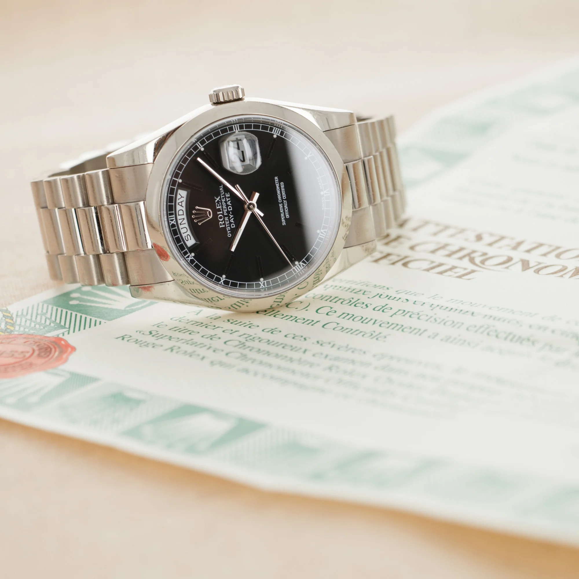 Rolex White Gold Day-Date Ref. 118209 - Image 9