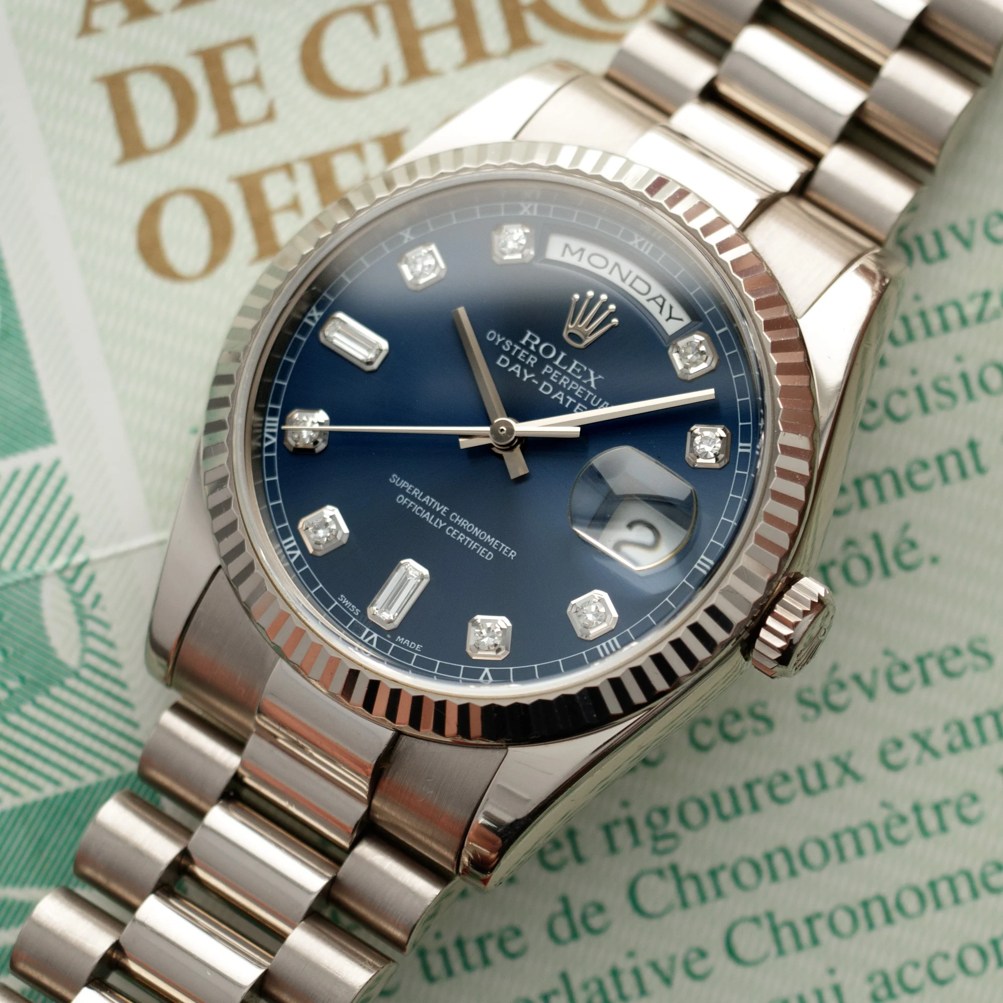 Rolex White Gold Day-Date Ref. 118239 - Image 2