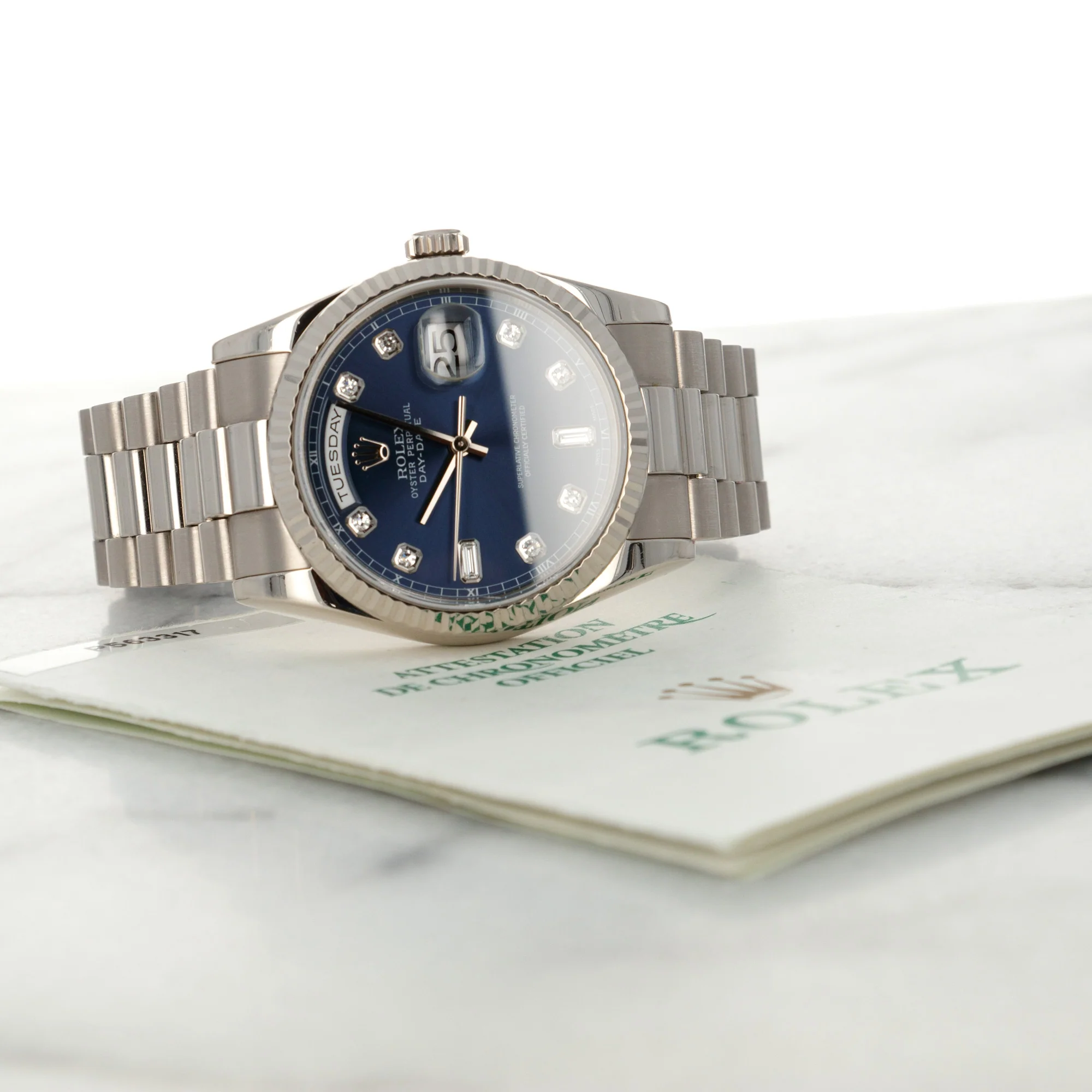 Rolex White Gold Day-Date Ref. 118239 - Image 4