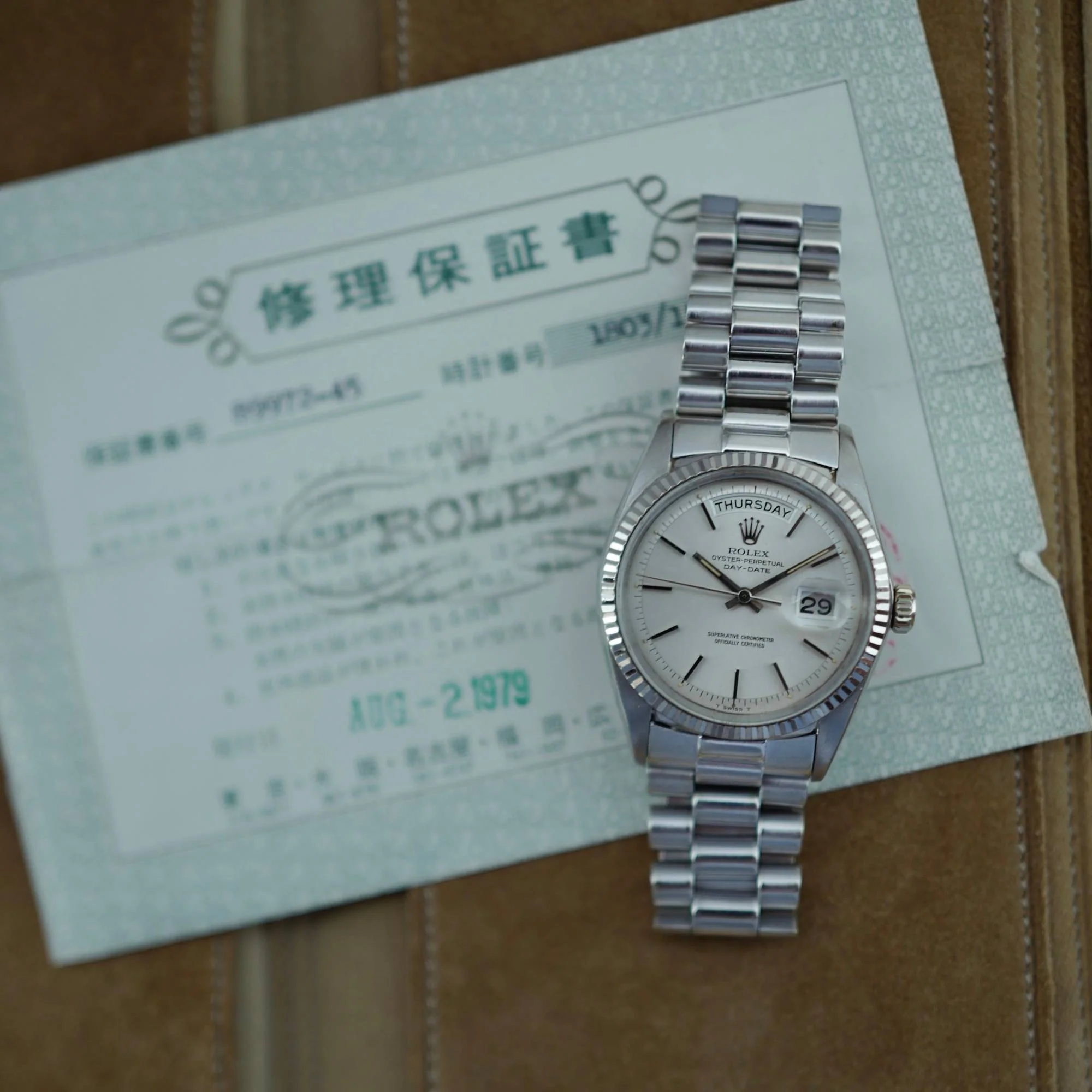 Rolex White Gold Day-Date Ref. 1803 - Image 5