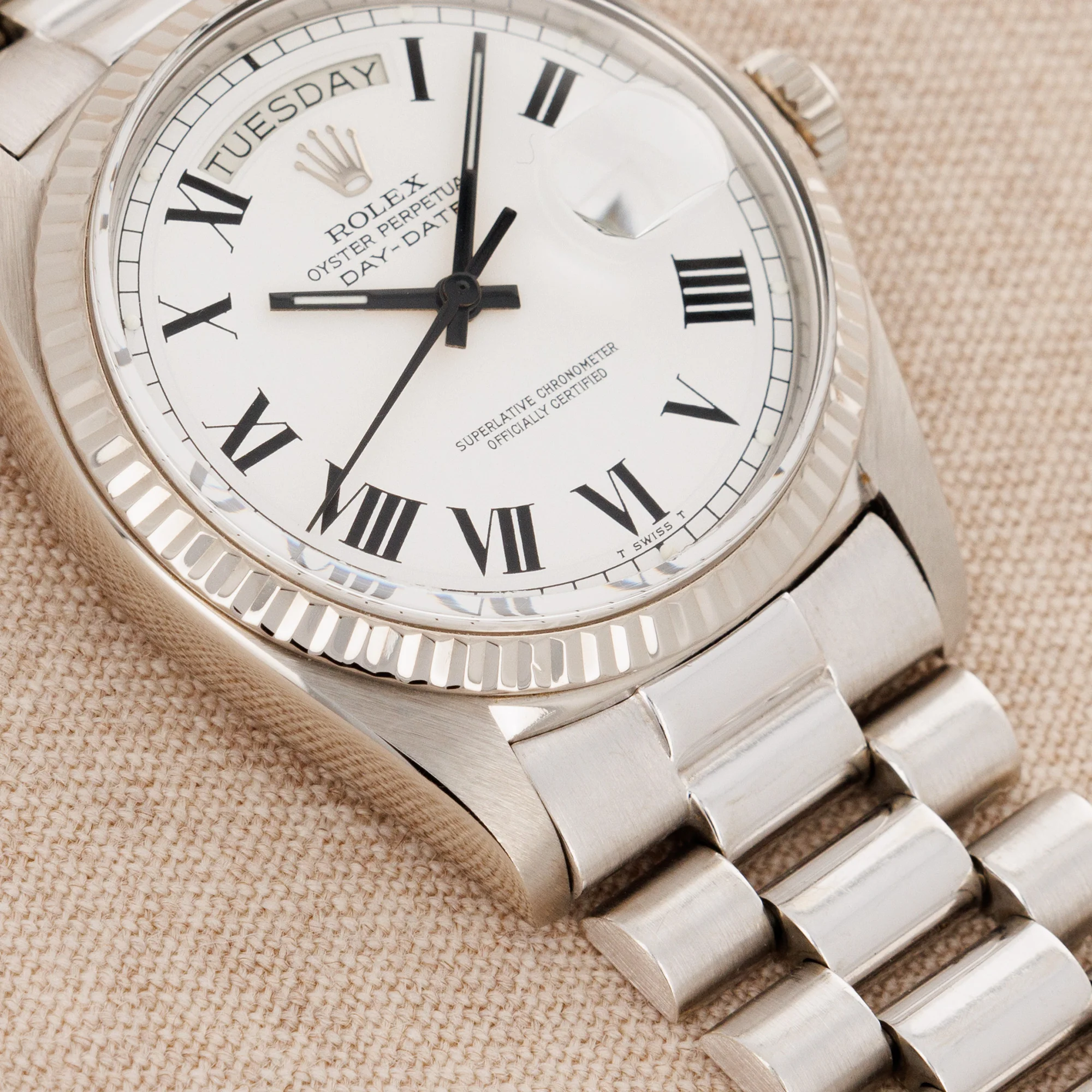 Rolex White Gold Day Date Ref. 1803 with Buckley Dial - Image 4