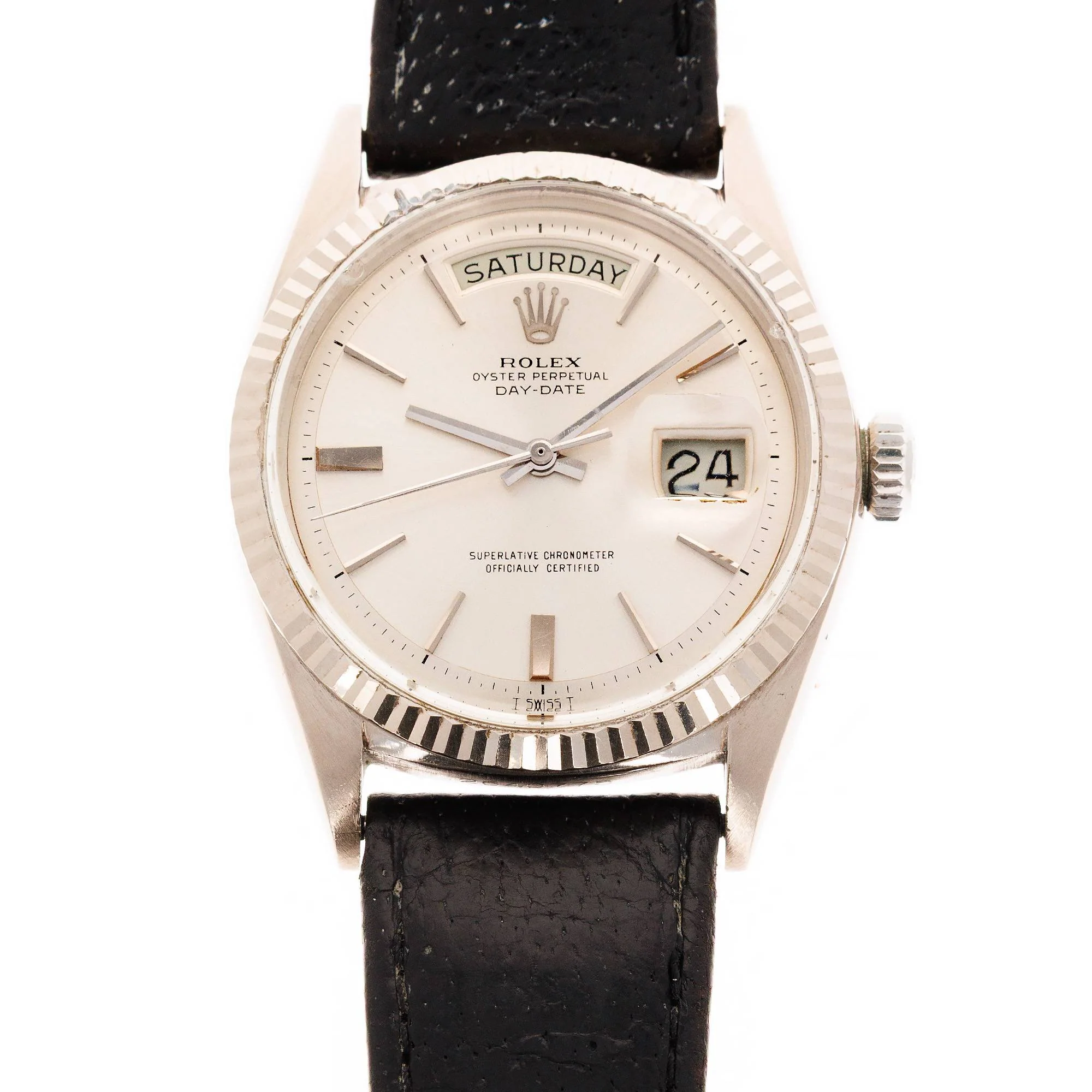 Rolex White Gold Day-Date Ref. 1803 with Doorstop Dial