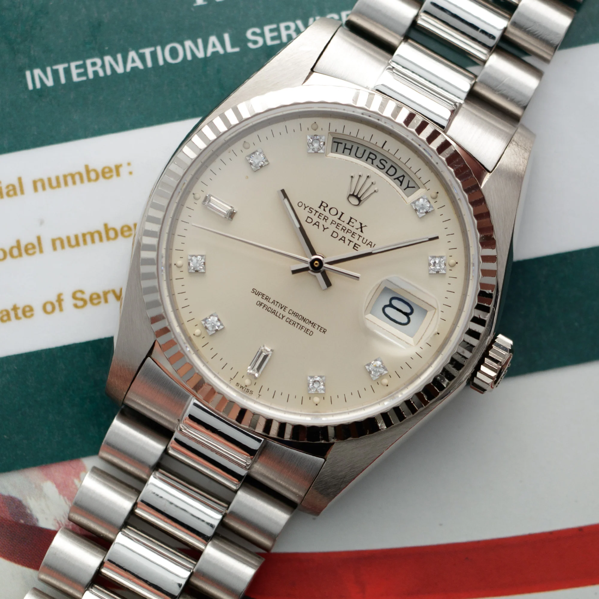 Rolex White Gold Day-Date, Ref. 18039 - Image 2