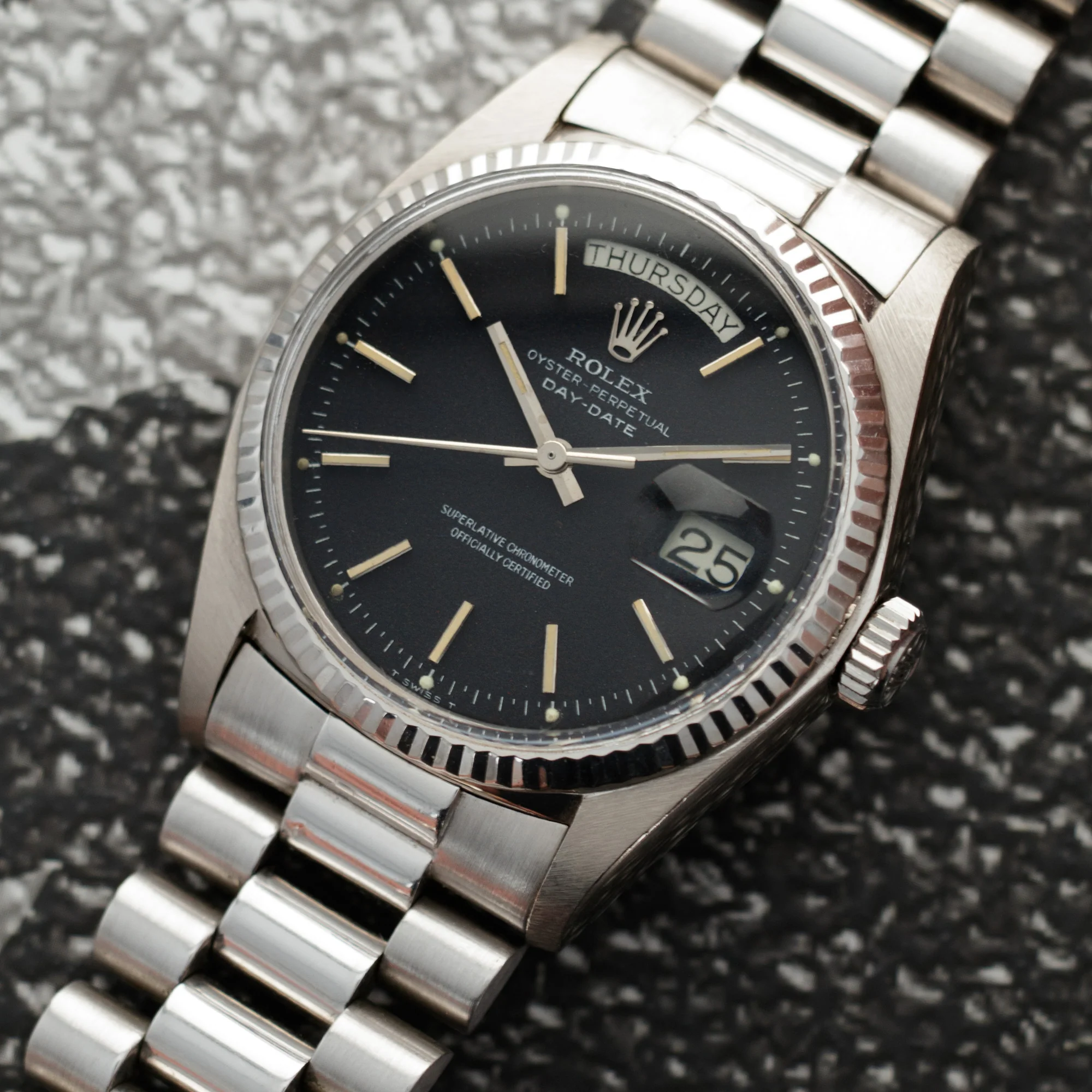 Rolex White Gold Confetti Day-Date Ref. 1803 - Image 2