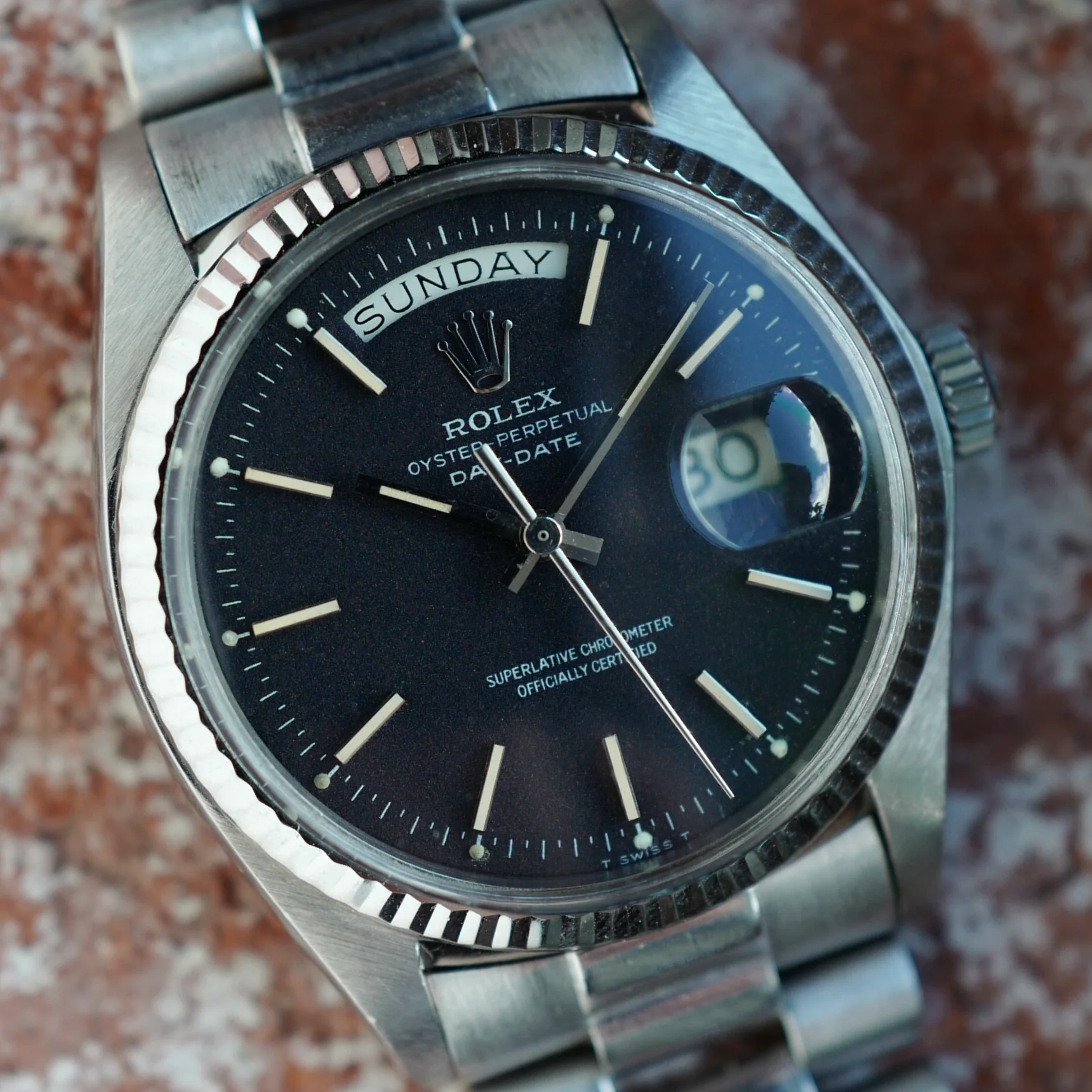 Rolex White Gold Confetti Day-Date Ref. 1803 - Image 6