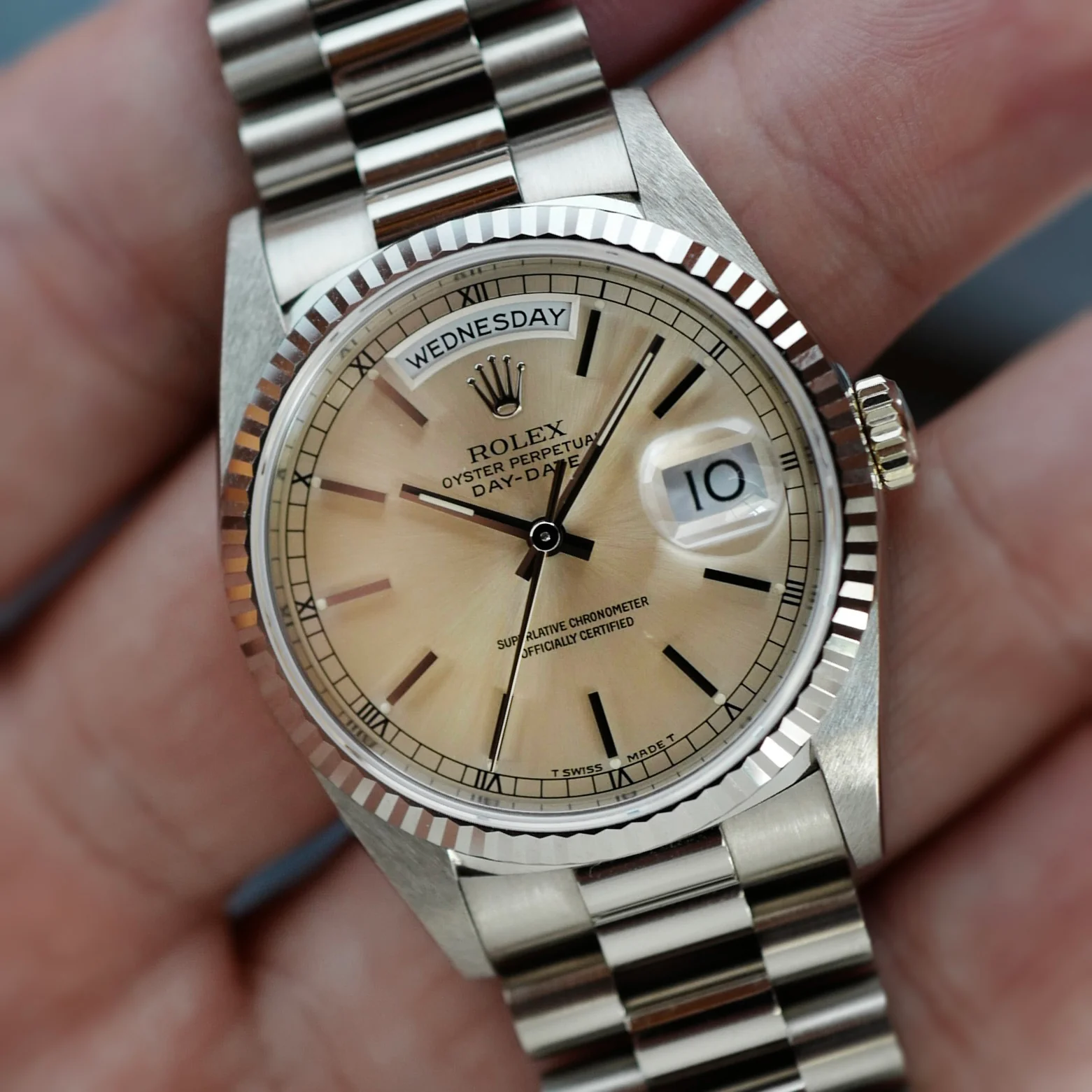 Rolex White Gold Day-Date Ref. 18239 in Top Condition - Image 2