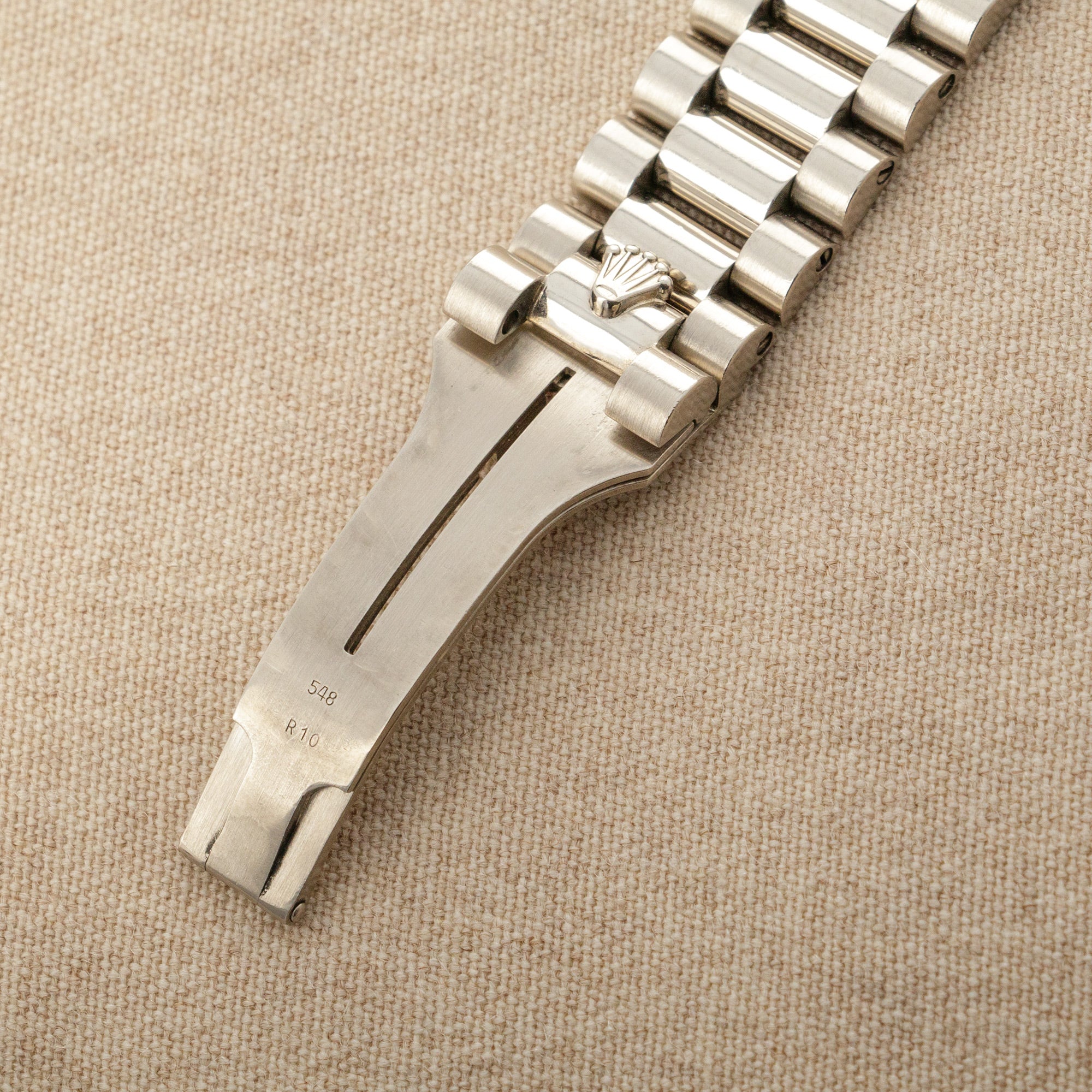 Rolex White Gold Day-Date Ref. 18239 with Salmon Dial - Image 7