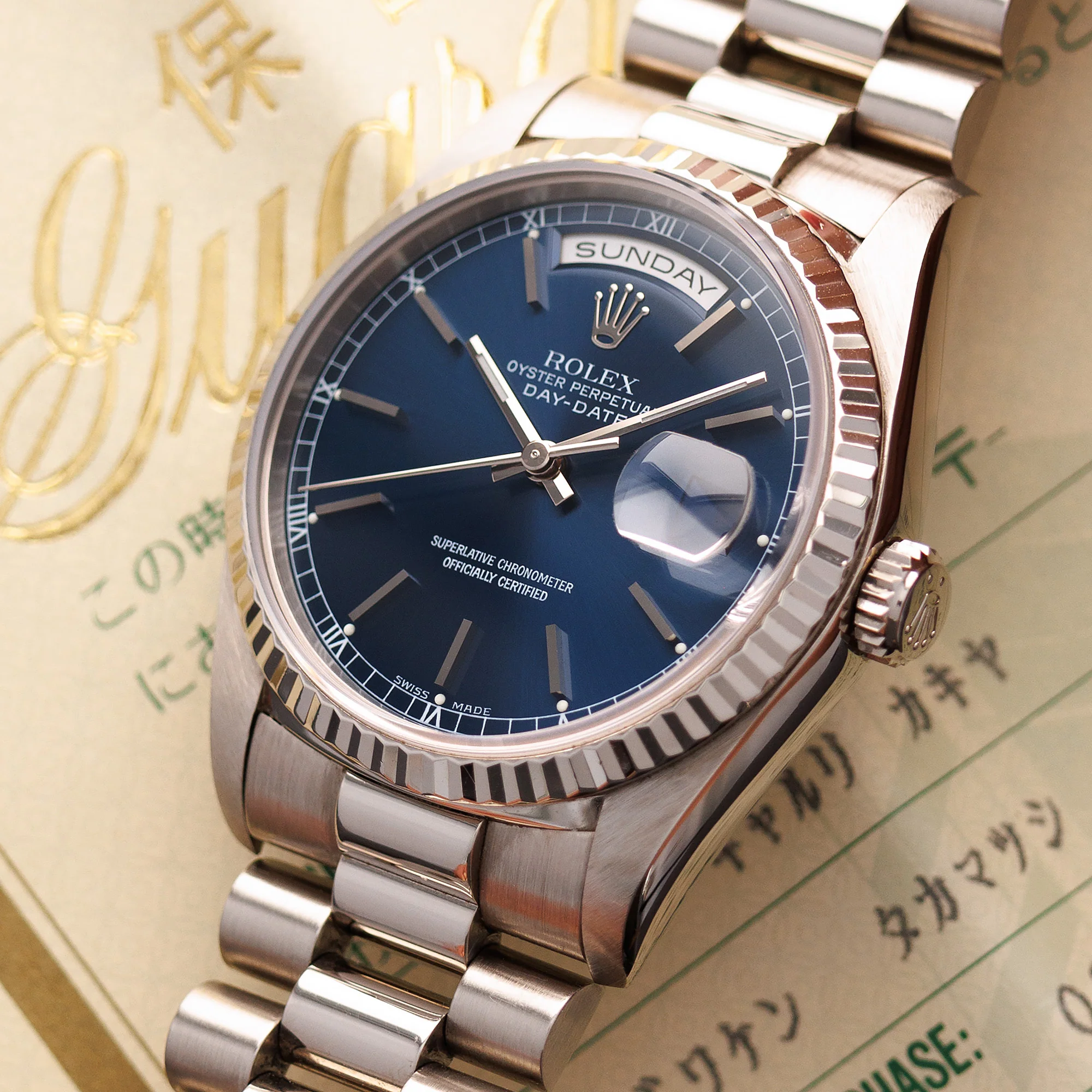 Rolex White Gold Day-Date Ref. 18239 - Image 2