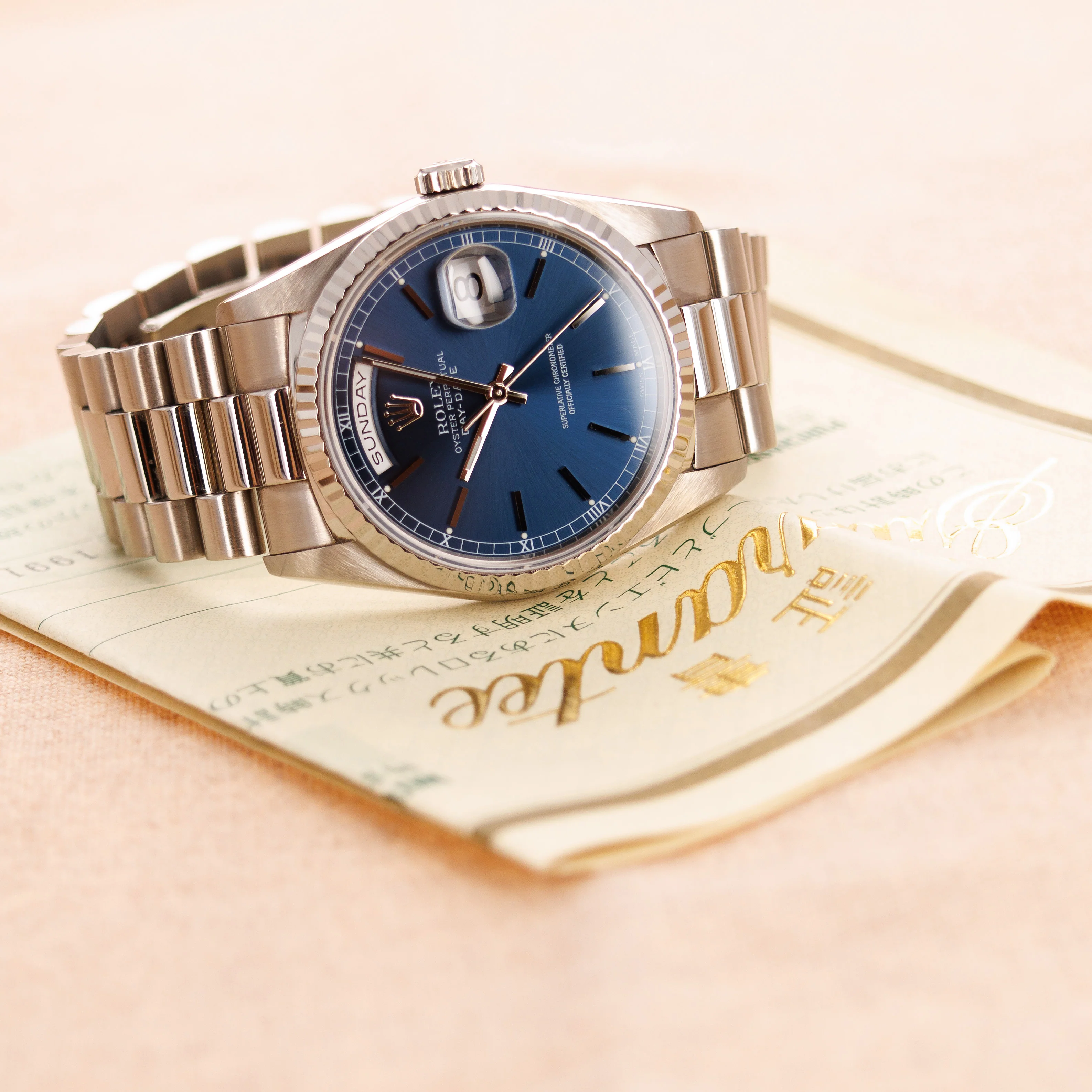 Rolex White Gold Day-Date Ref. 18239 - Image 5
