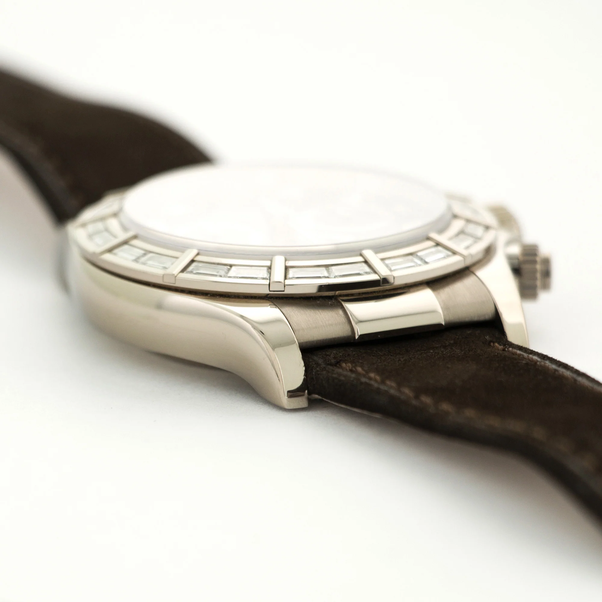Rolex White Gold Daytona Baguette Diamond Watch Ref. 116589 - Image 3